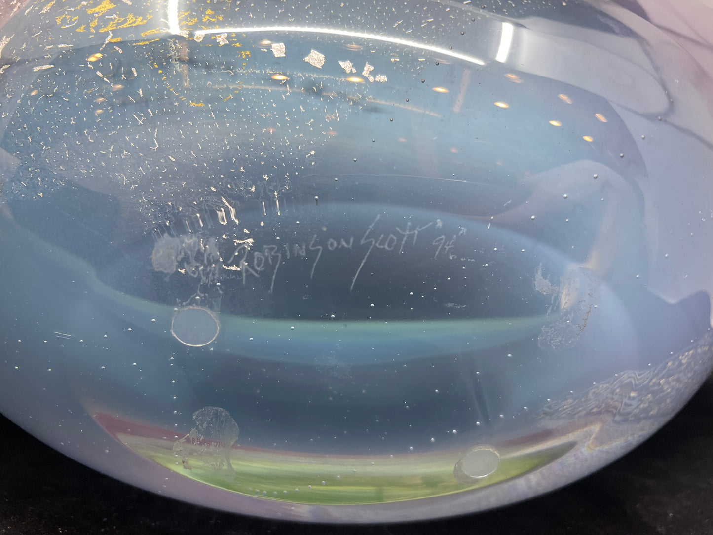Robinson Scott Elongated Center Bowl, Signed (0KC00F)