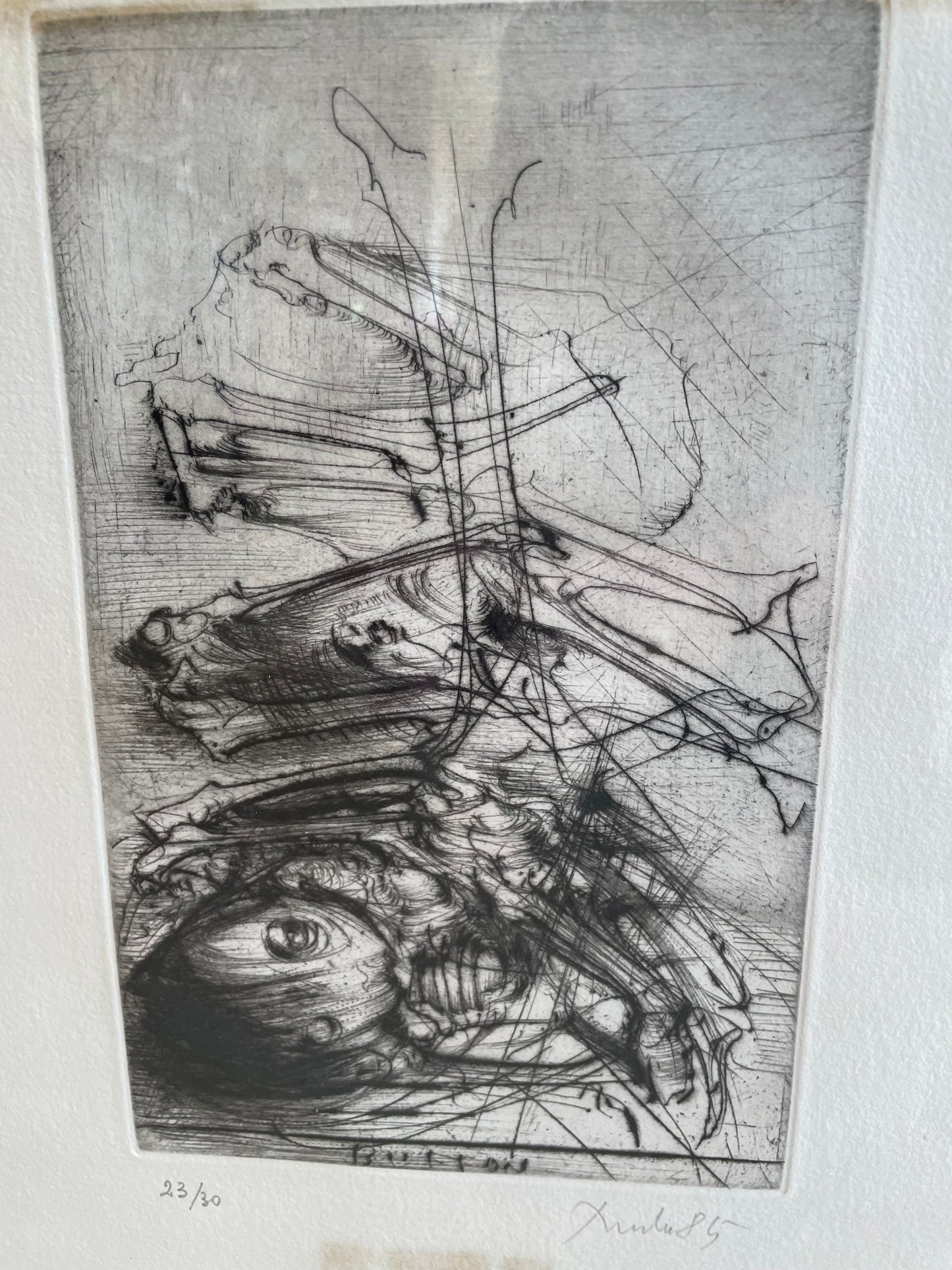 Vlad Velickovic "Brutalist" Abstract Painting (EBRX81)
