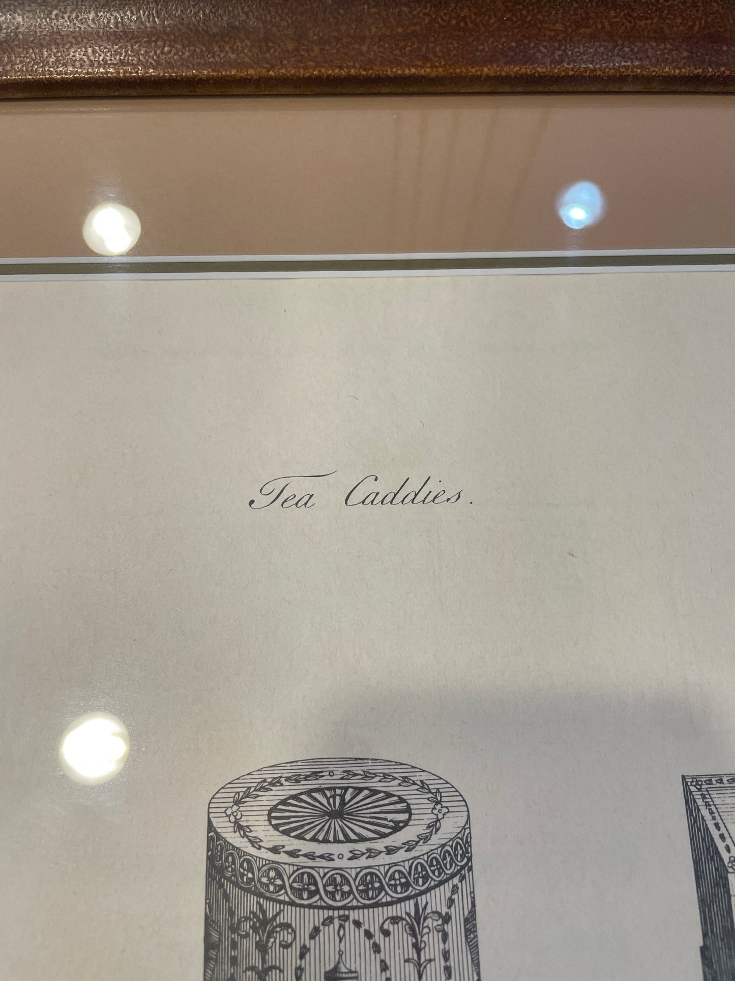 I&J Taylor Copperplate Folio Reproduction Print, Tea Caddies (03T00B)