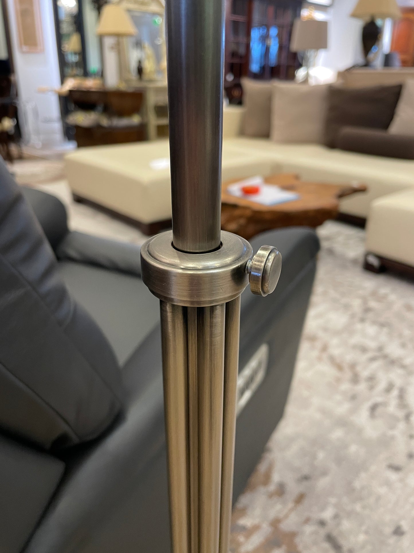 Dimmable Swing Arm Chrome Floor Lamp (0CF00A)