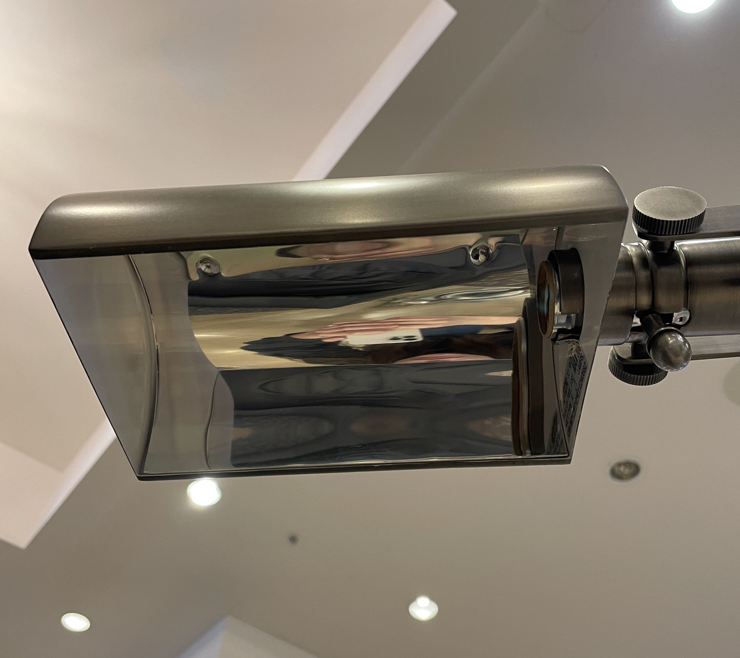 Dimmable Swing Arm Chrome Floor Lamp (0CF00A)