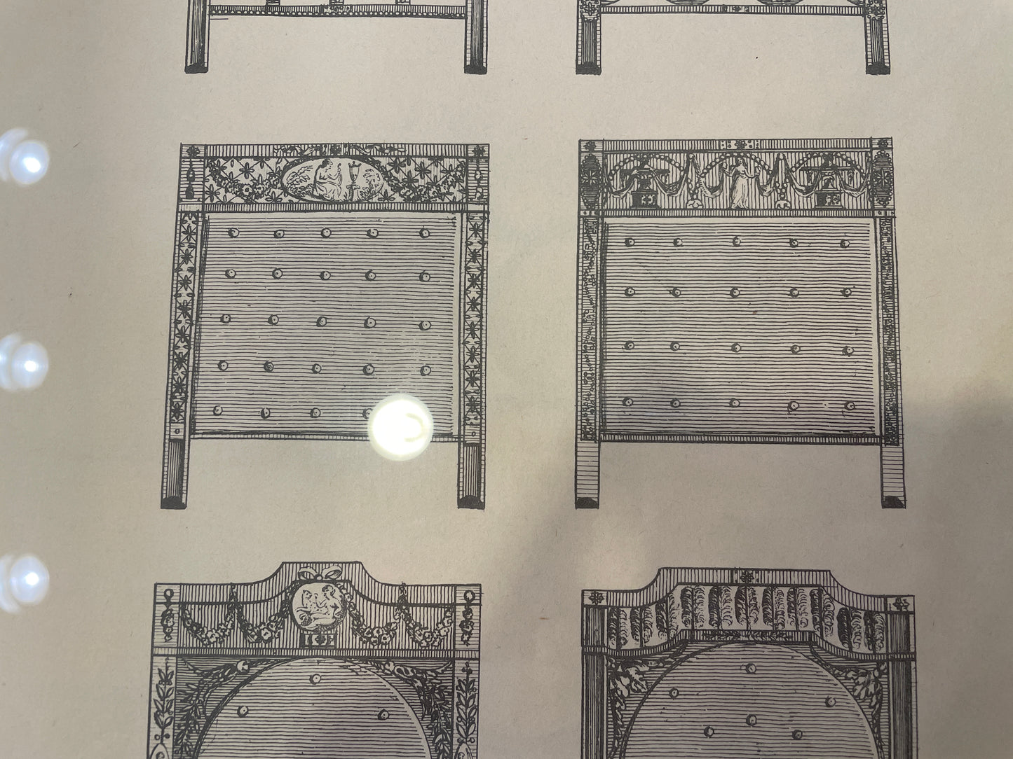 I&J Taylor Copperplate Folio Reproduction Print, Chair Backs (03T00C)