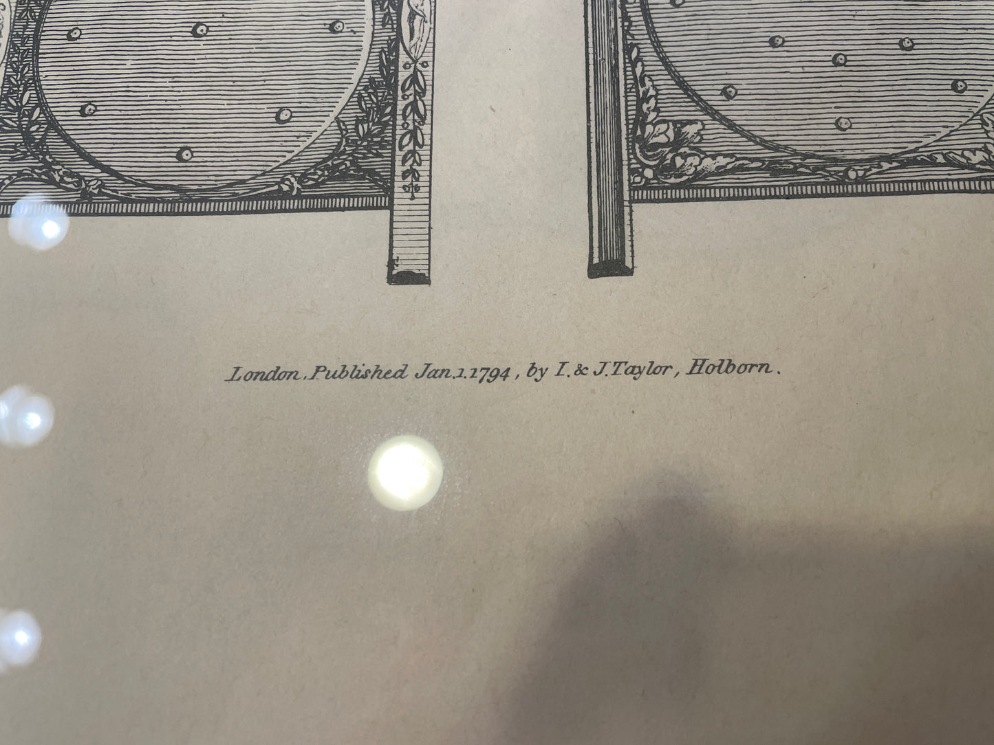 I&J Taylor Copperplate Folio Reproduction Print, Chair Backs (03T00C)