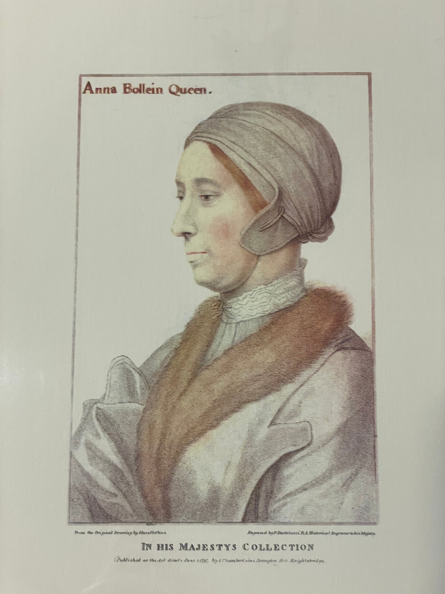 Bartolozzi "In His Majesty's Collection" Anne Boelyn (03T00H)