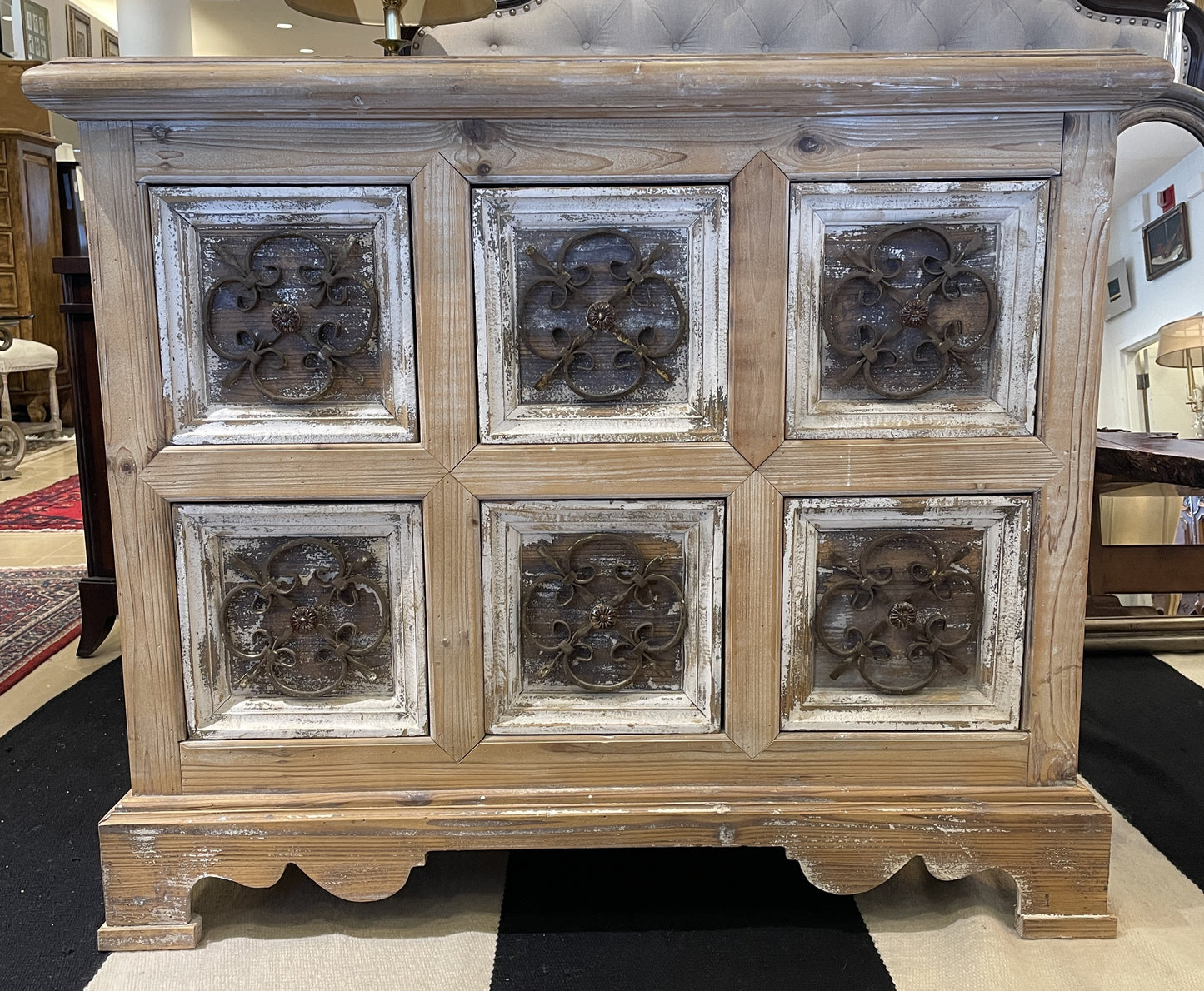 Iron Front 6 Drawer Storage Chest (0KF00D)