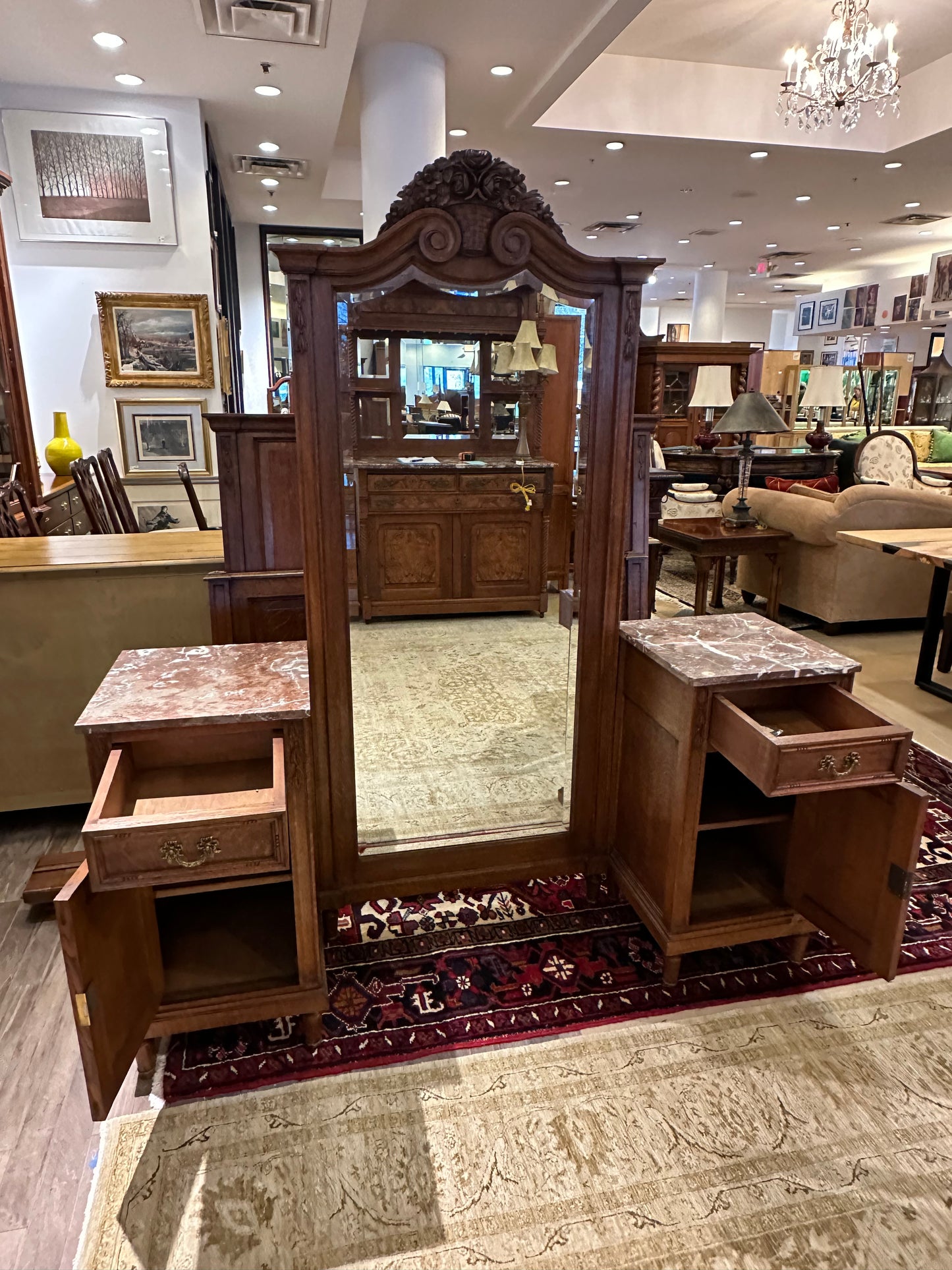 Dressing Table with Full Length Mirror (27227)