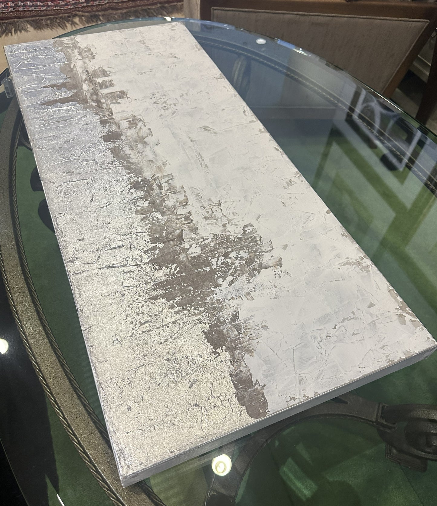 Sarah Brooke "Somewhere Small" Giclee in Silver and White (0L7010)