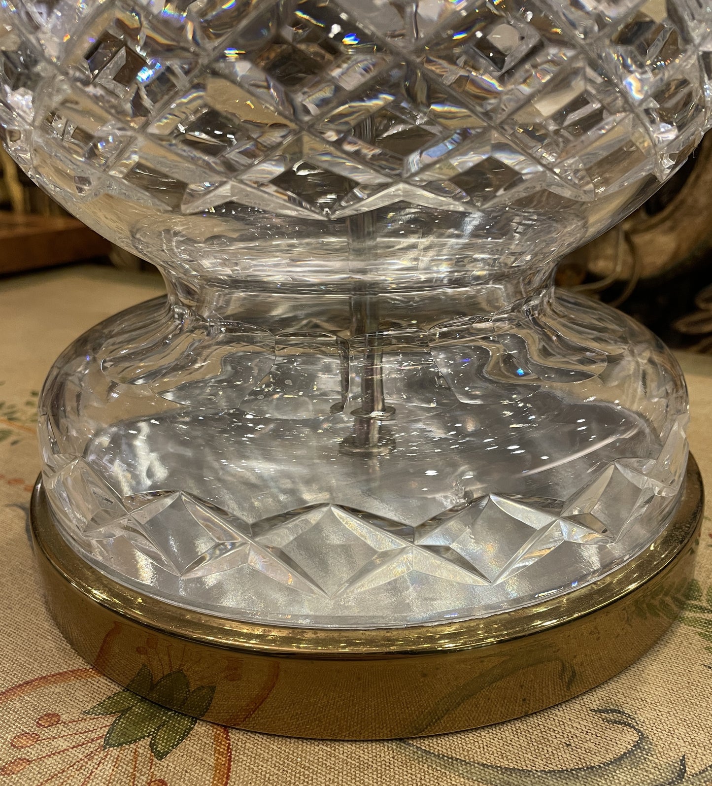 1950's Extra Tall Waterford Lamps, a Pair AS IS (0KE002)