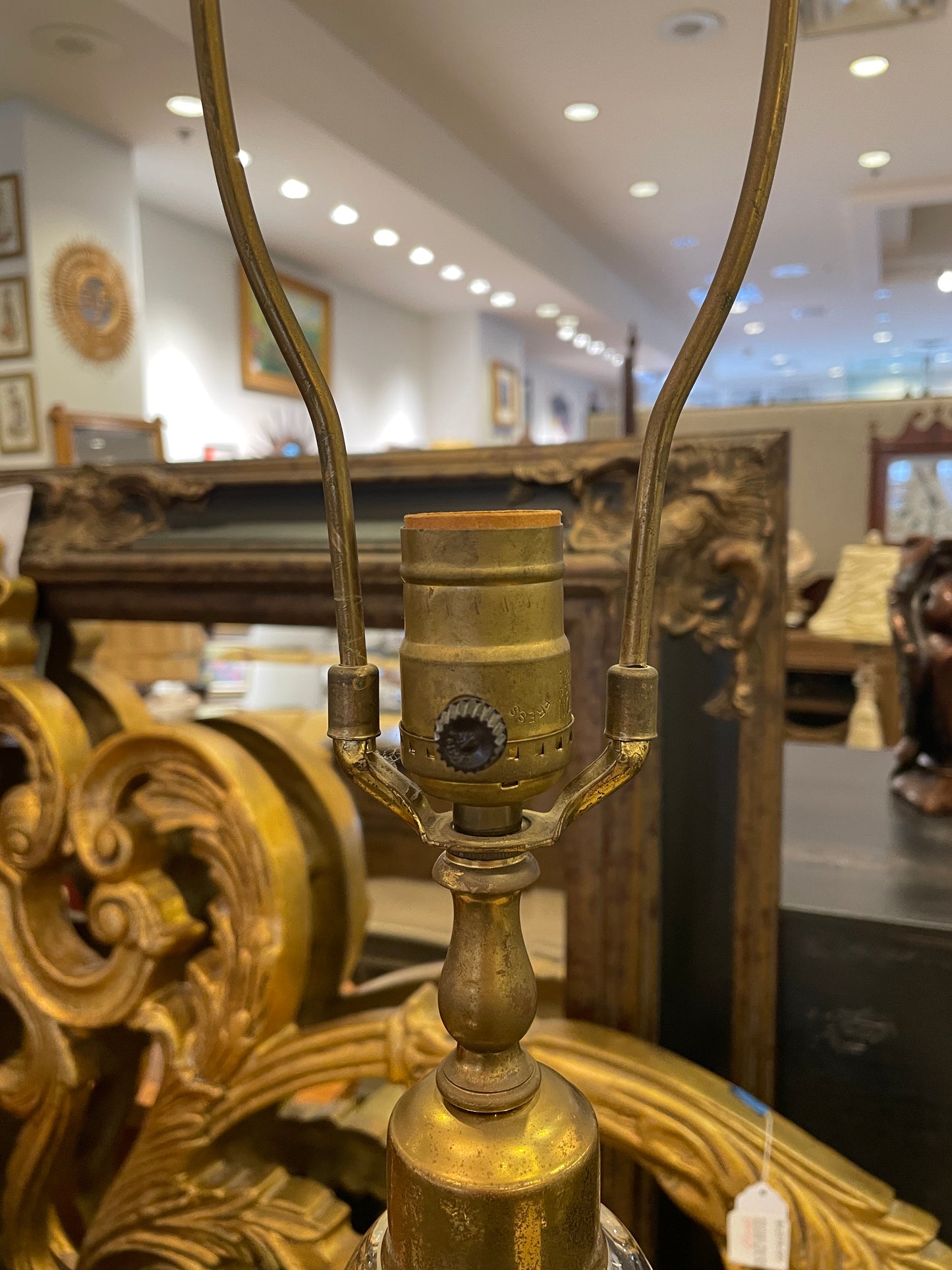 1950's Extra Tall Waterford Lamps, a Pair AS IS (0KE002)