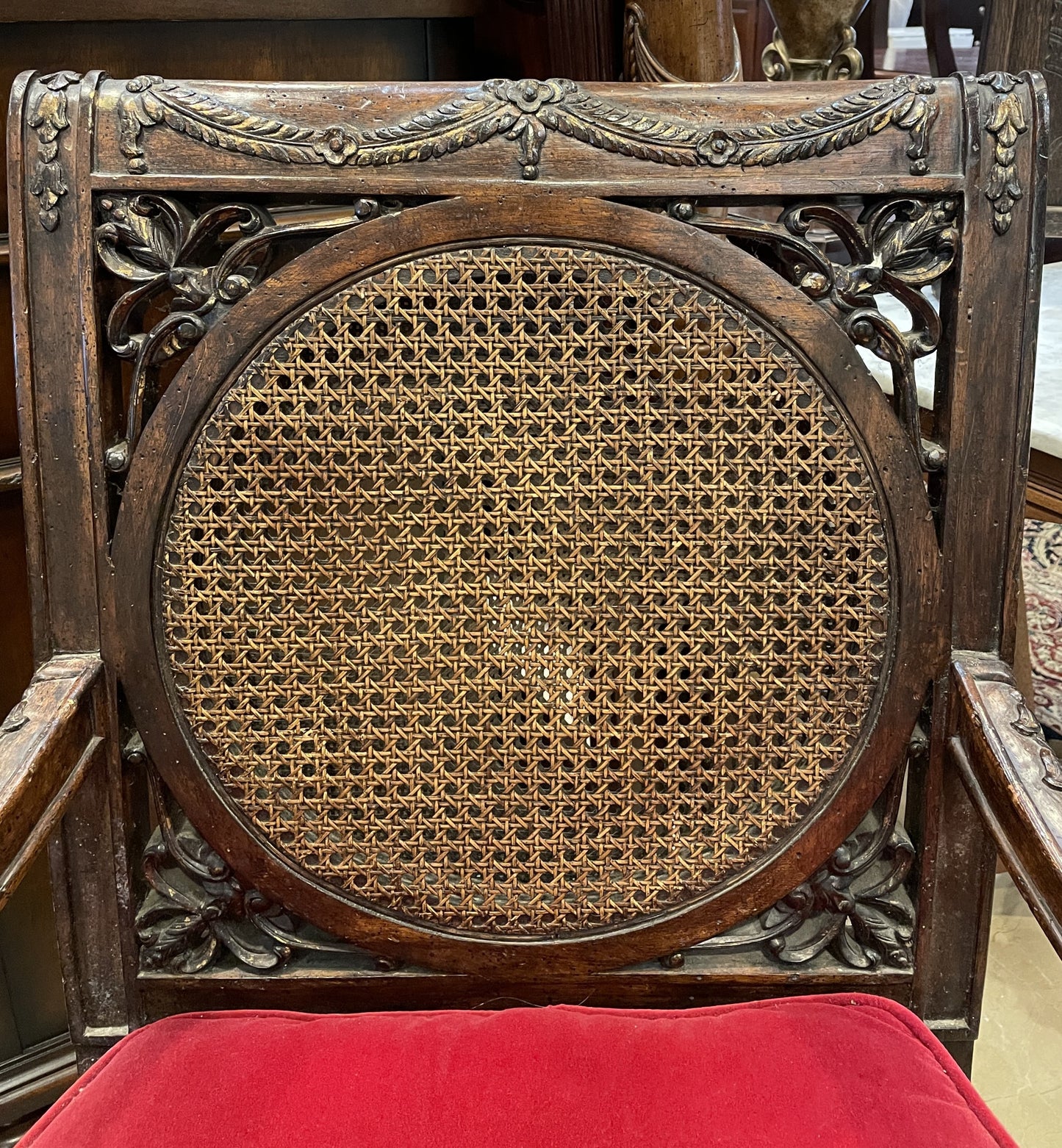 Custom X-Base Upholstered Stools, Pair