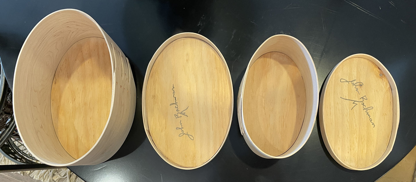 John Bachman set of 9 Shaker Pantry Boxes, signed (0C402B)