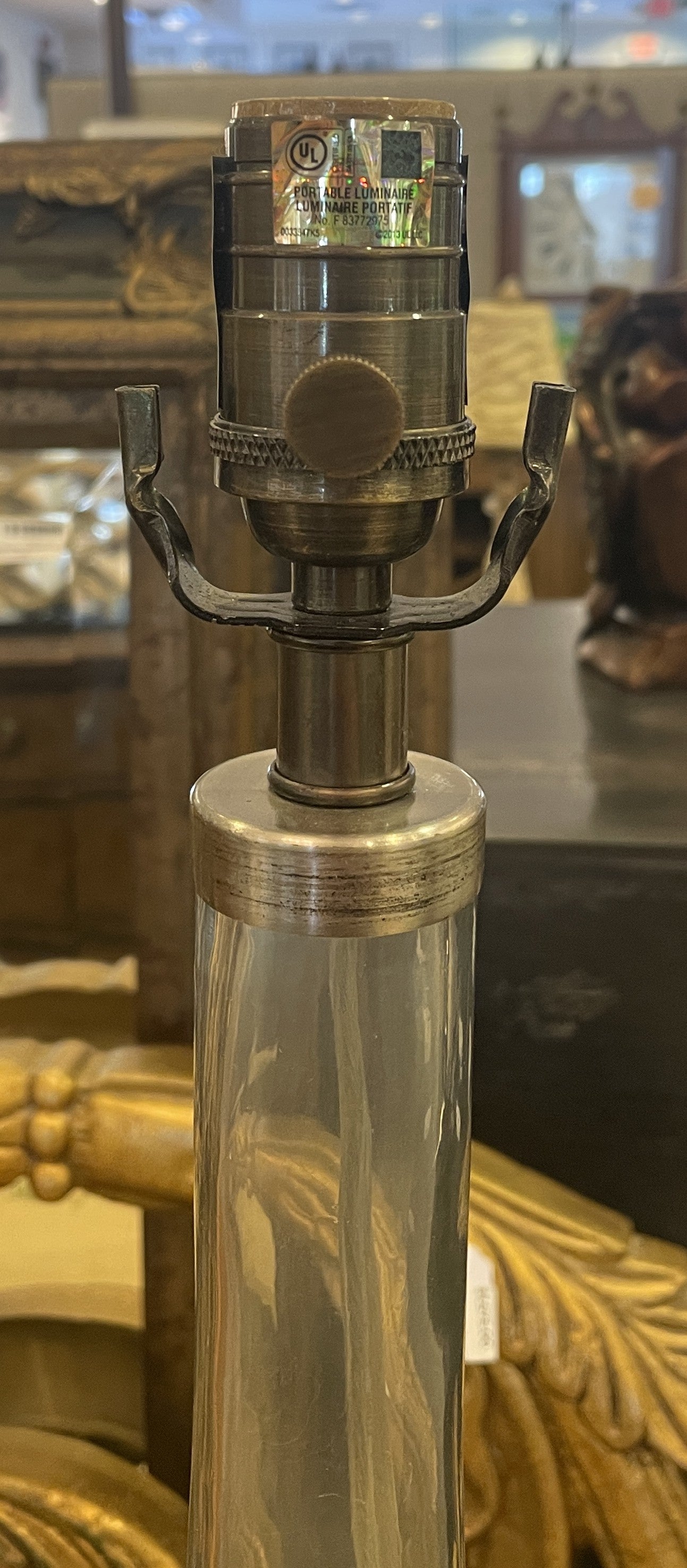 Pottery Barn Stretch Glass Lamps, a Pair (0KF00G)