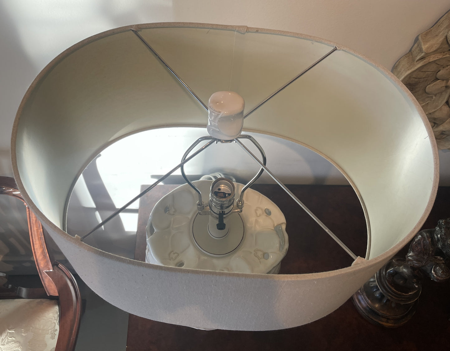 White Orchid Ceramic Lamp (0KF00L)