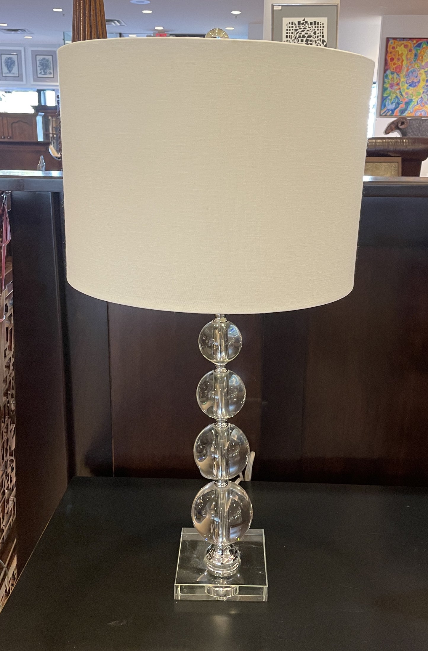 Pr. Bubble Table Lamps, AS IS (0GN006)
