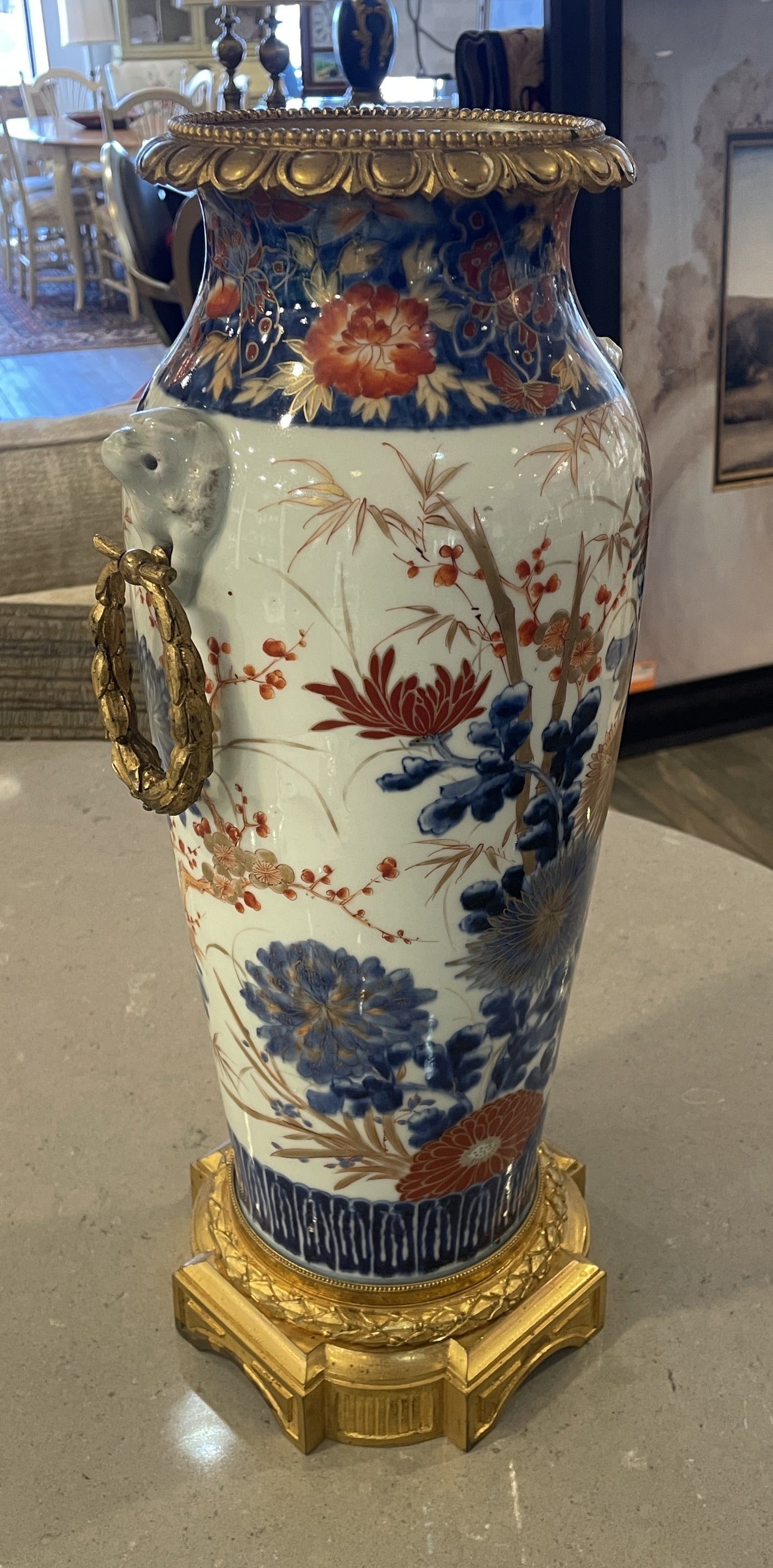 Imari Ormolu Mounted Porcelain Vase (0O4008)