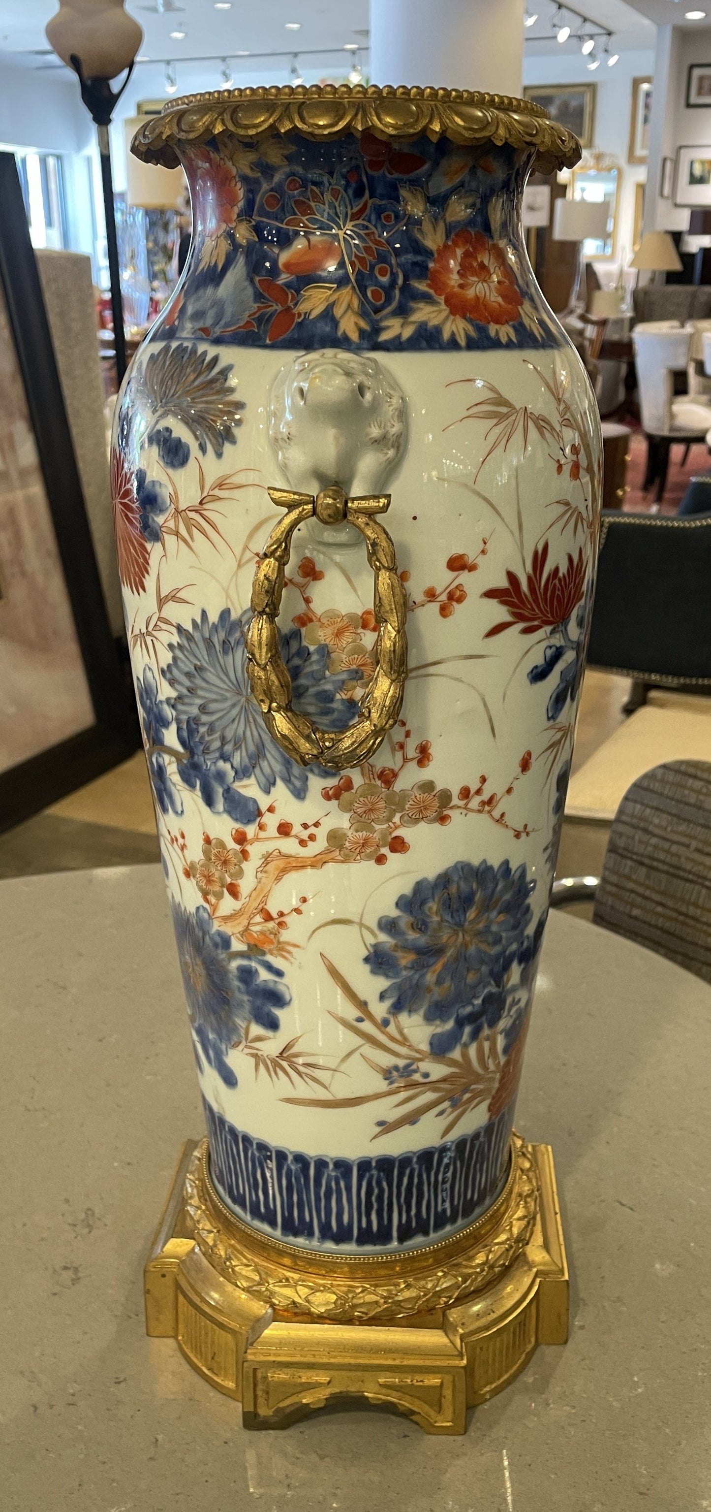 Imari Ormolu Mounted Porcelain Vase (0O4008)