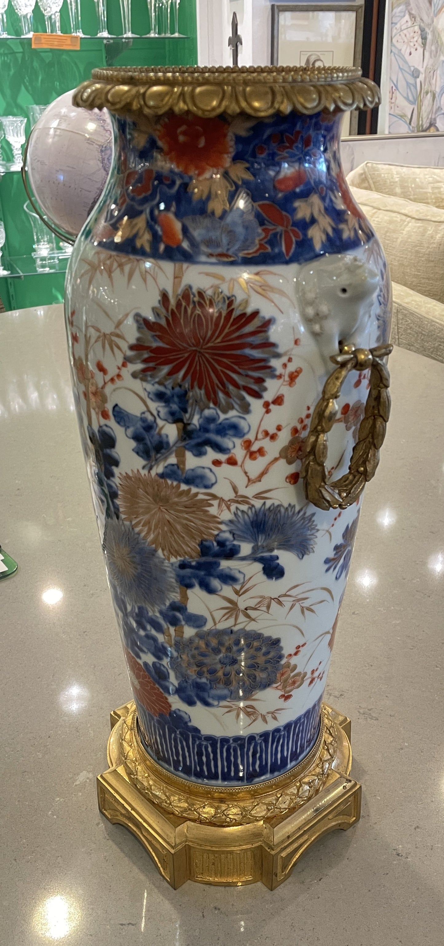 Imari Ormolu Mounted Porcelain Vase (0O4008)