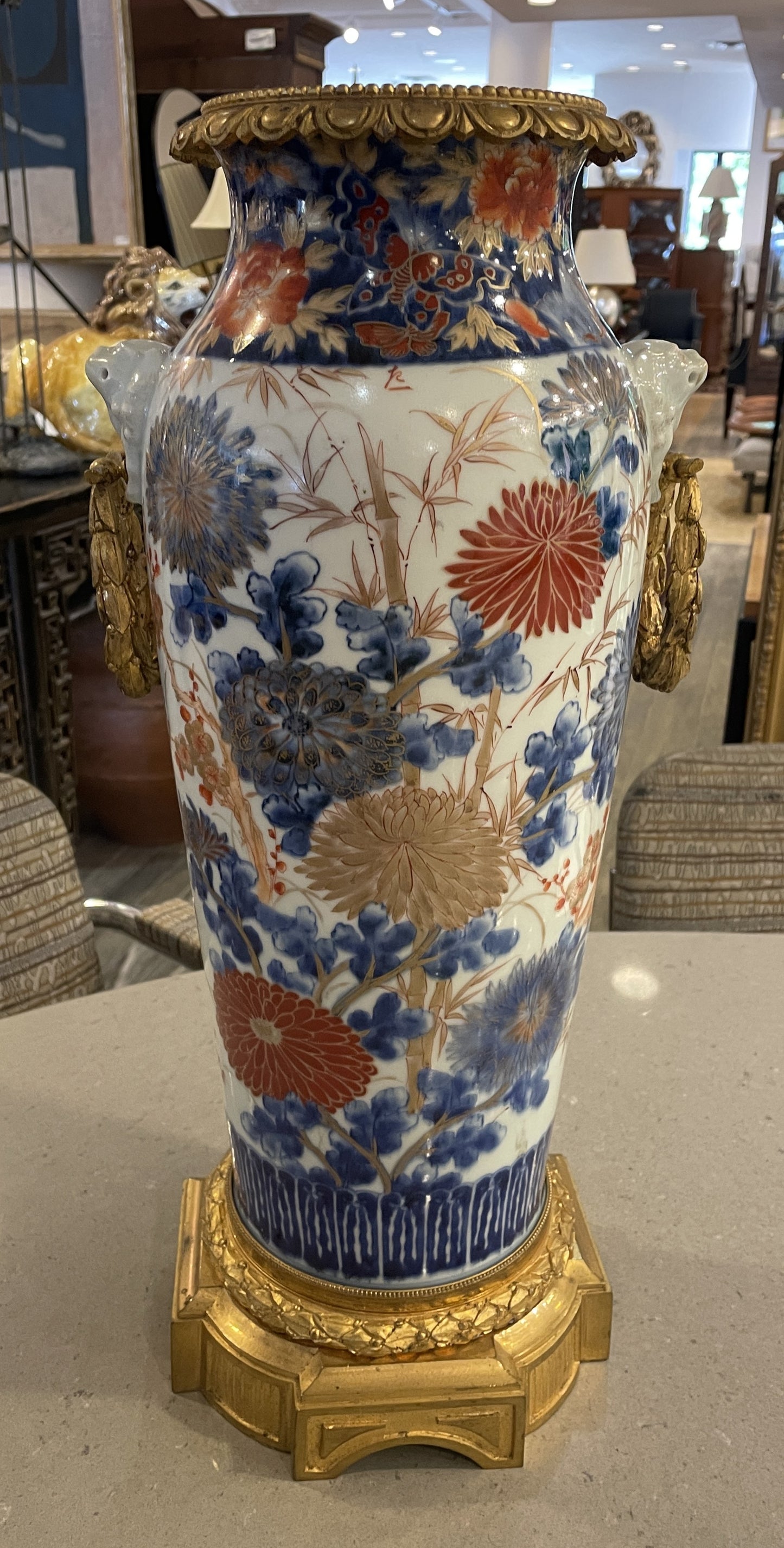 Imari Ormolu Mounted Porcelain Vase (0O4008)