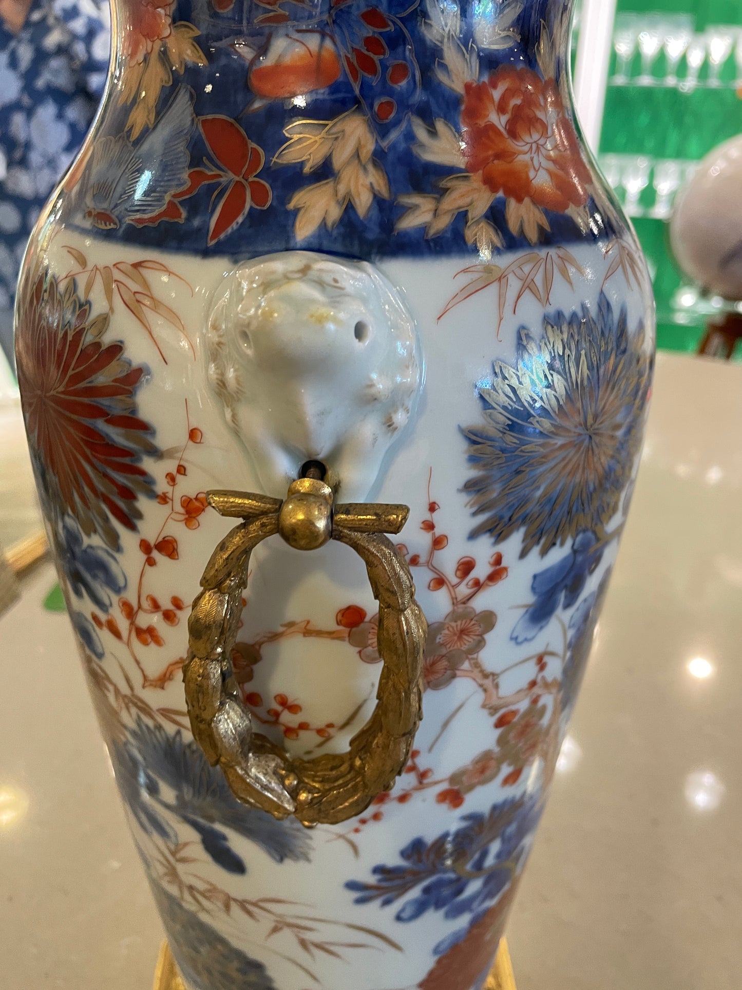 Imari Ormolu Mounted Porcelain Vase (0O4008)