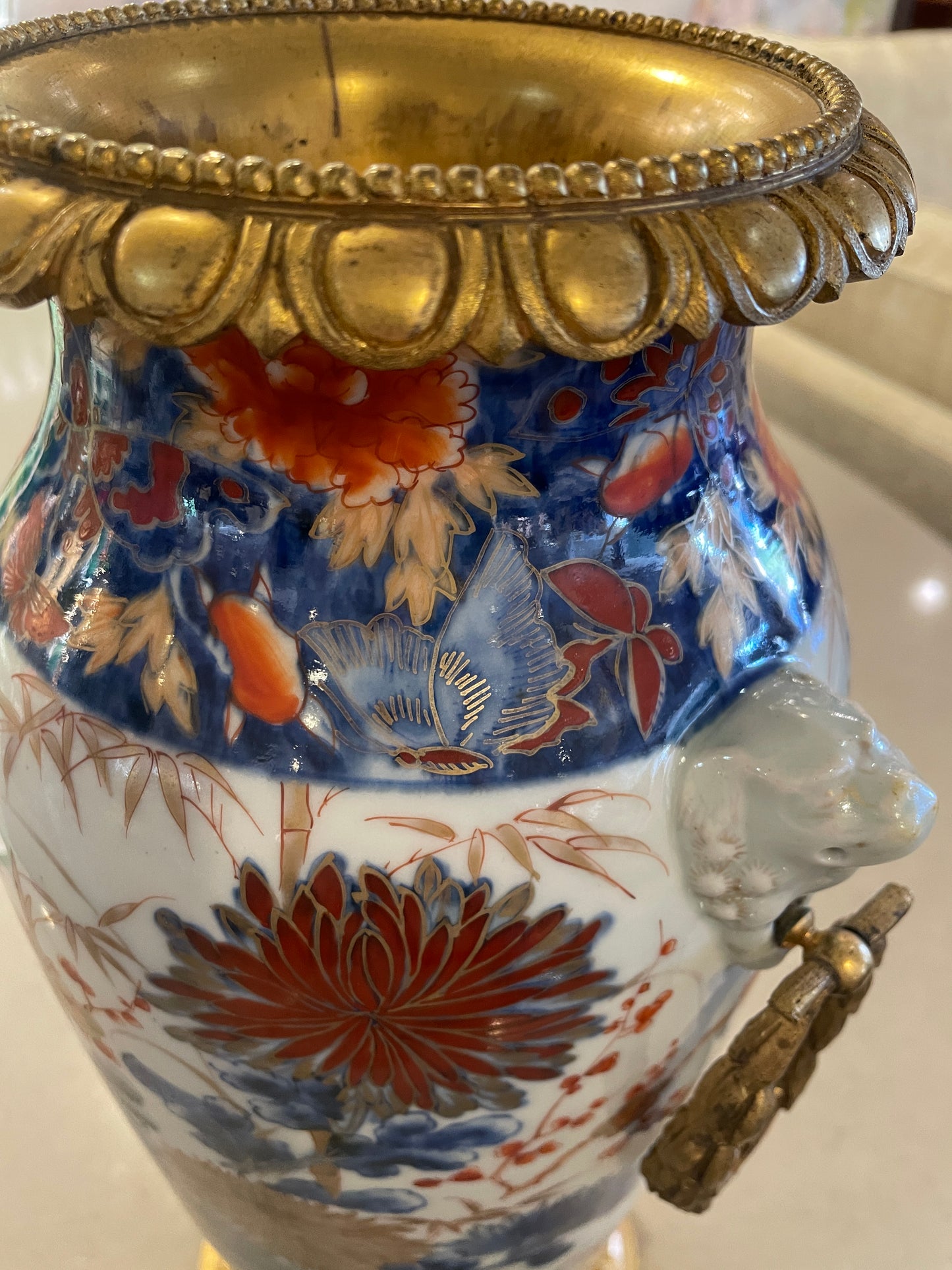 Imari Ormolu Mounted Porcelain Vase (0O4008)