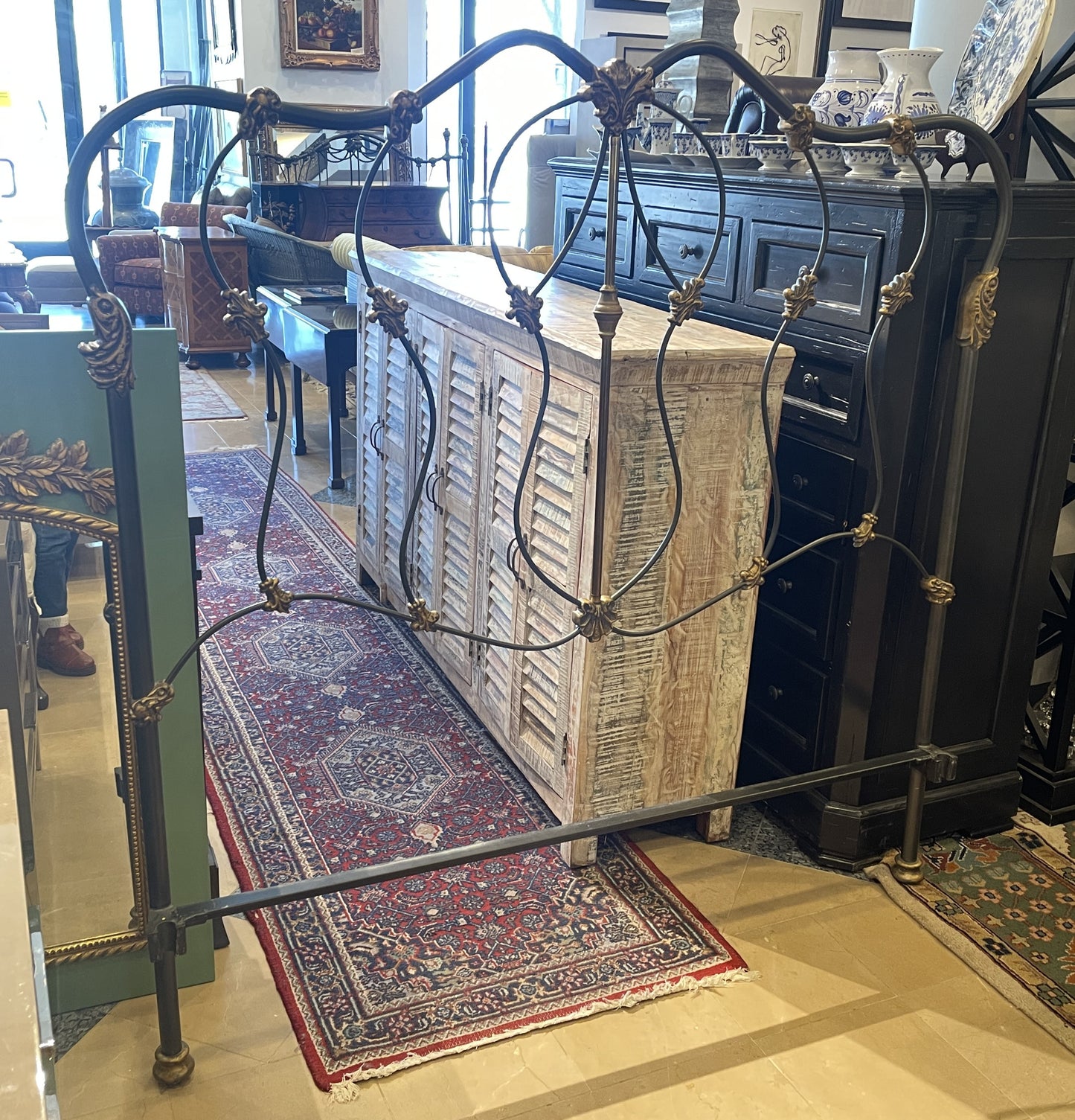 Brass Beds of Virginia Iron and Brass Bed, Queen (0KC00B)