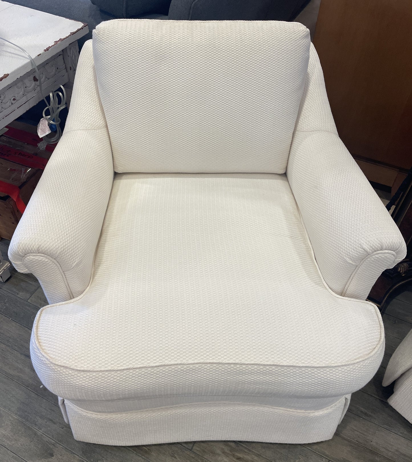 Vintage Club Chair Reupholstered (Two available) (0KH001)