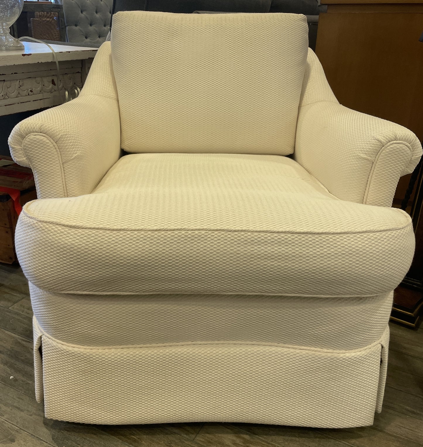 Vintage Club Chair Reupholstered (Two available) (0KH001)