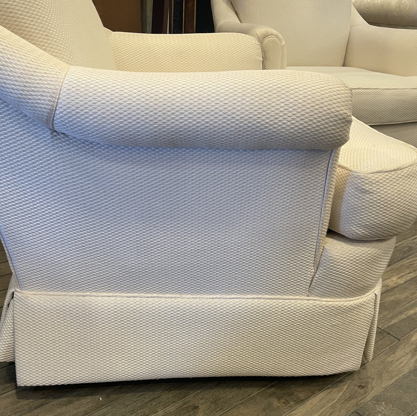 Vintage Club Chair Reupholstered (Two available) (0KH001)