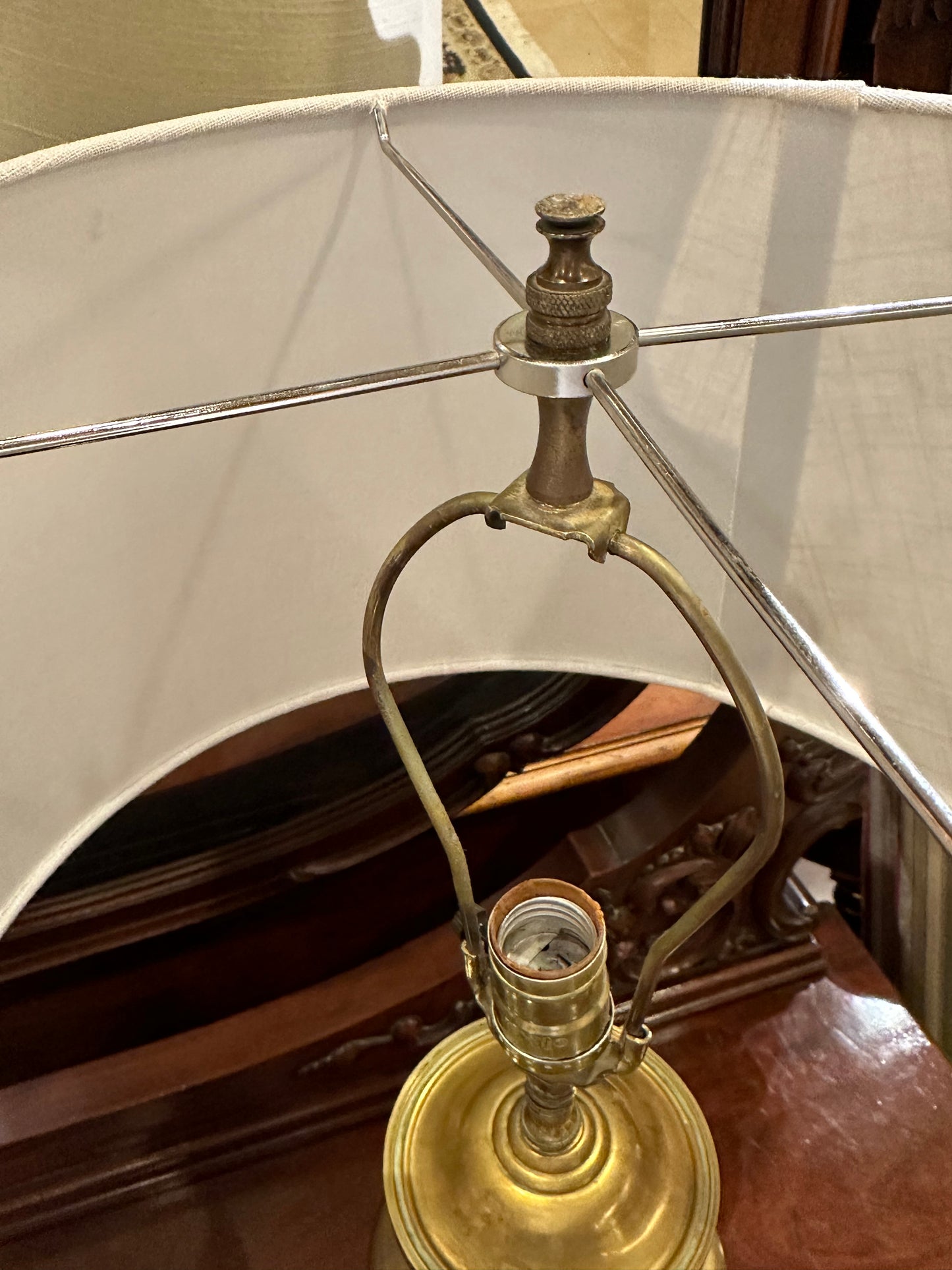 Pr. Vintage Brass Lamps (27222)