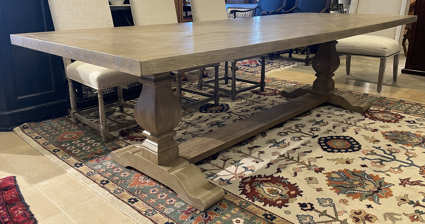 Walter E Smithe Plank Trestle Table (0KF009)