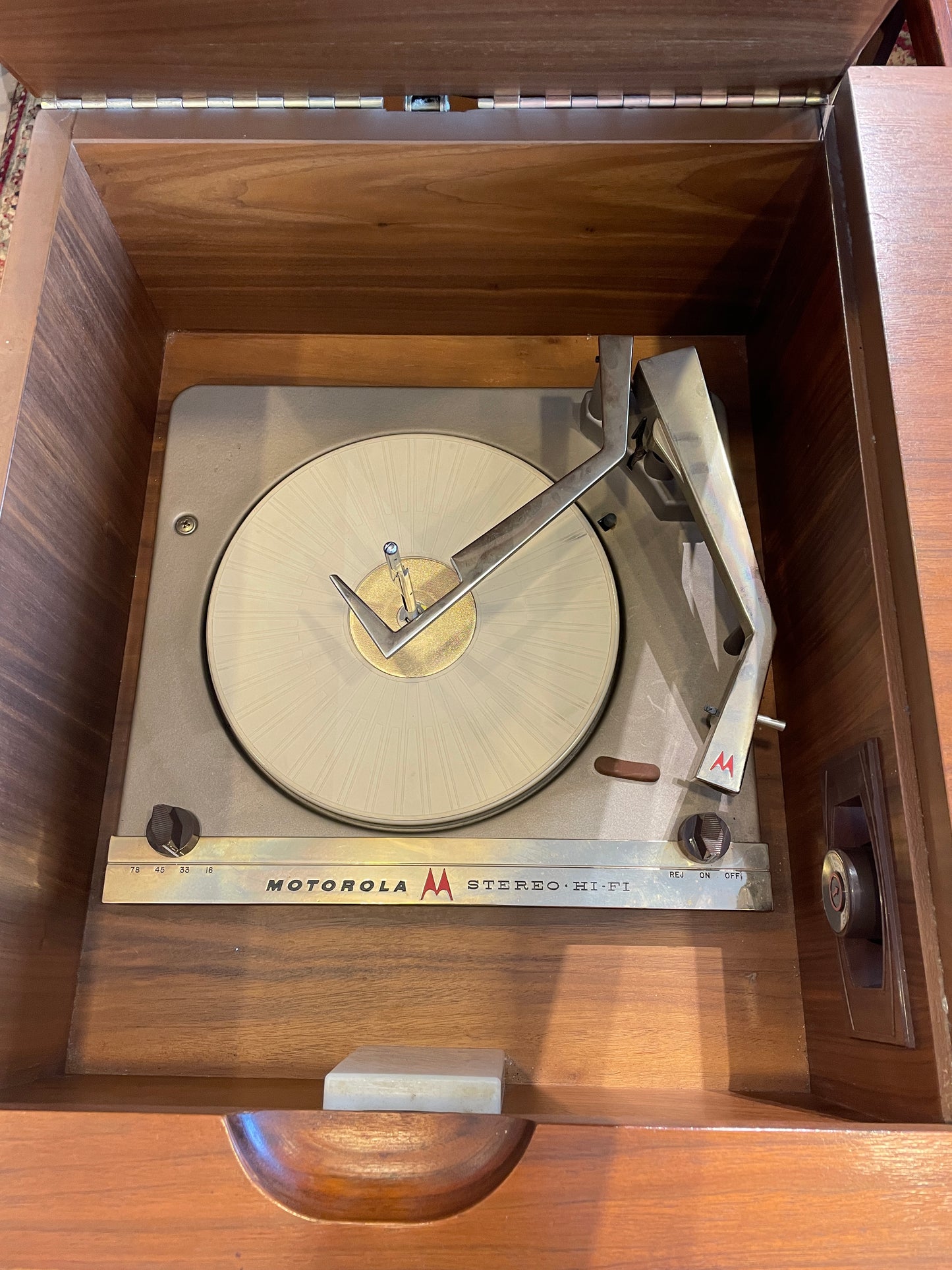 Drexel Declaration Stereo Console with Motorola Record Unit (0O1001)