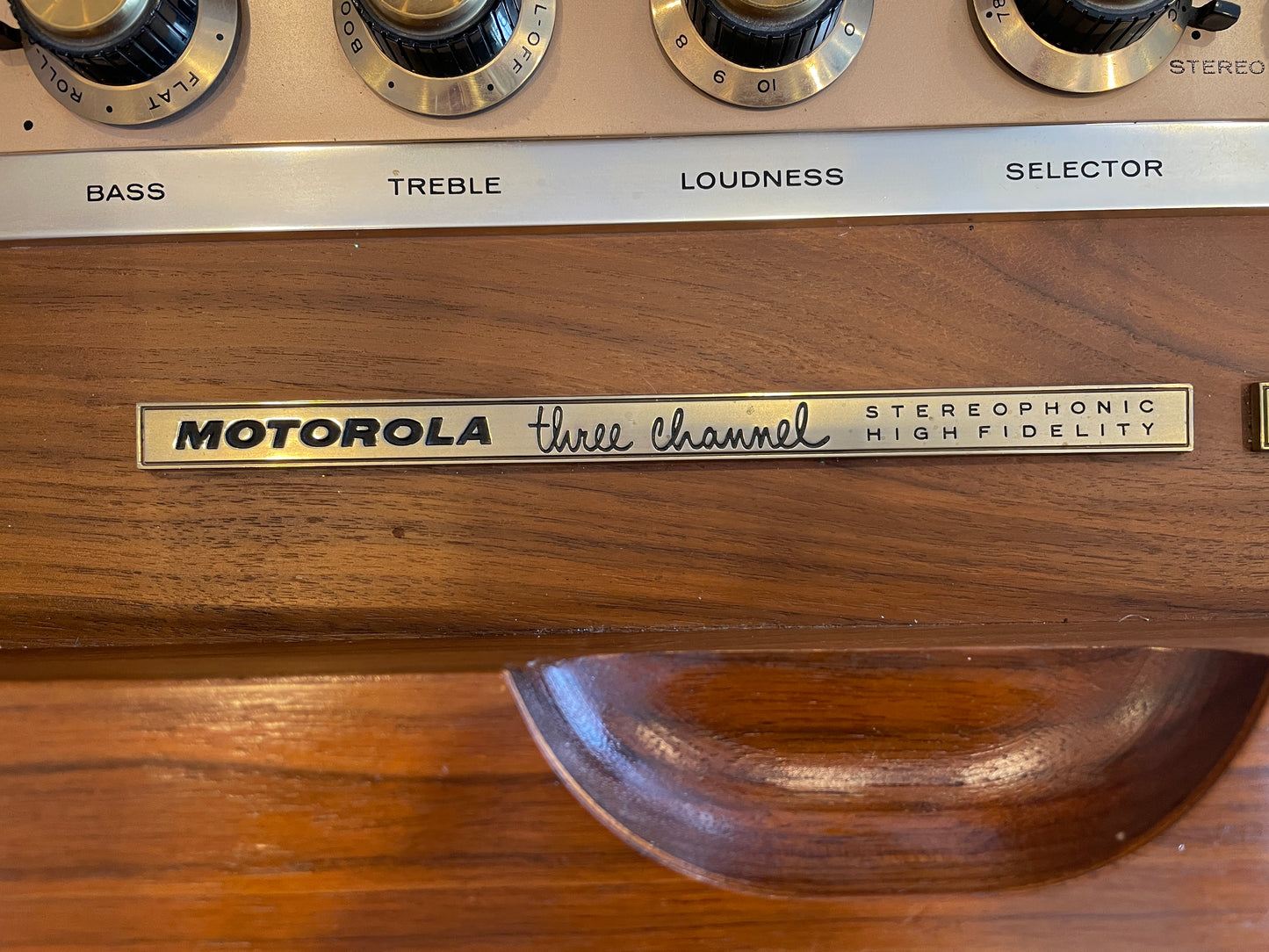Drexel Declaration Stereo Console with Motorola Record Unit (0O1001)