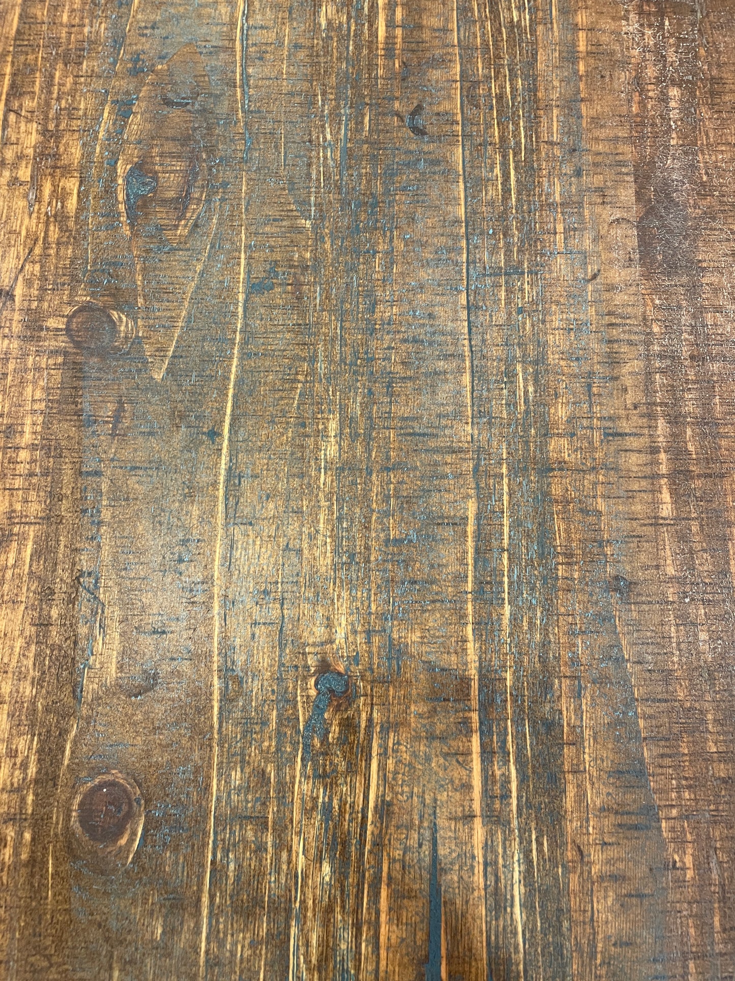 Reclaimed Wood Round End Table with Hairpin Legs (0CF00Z)