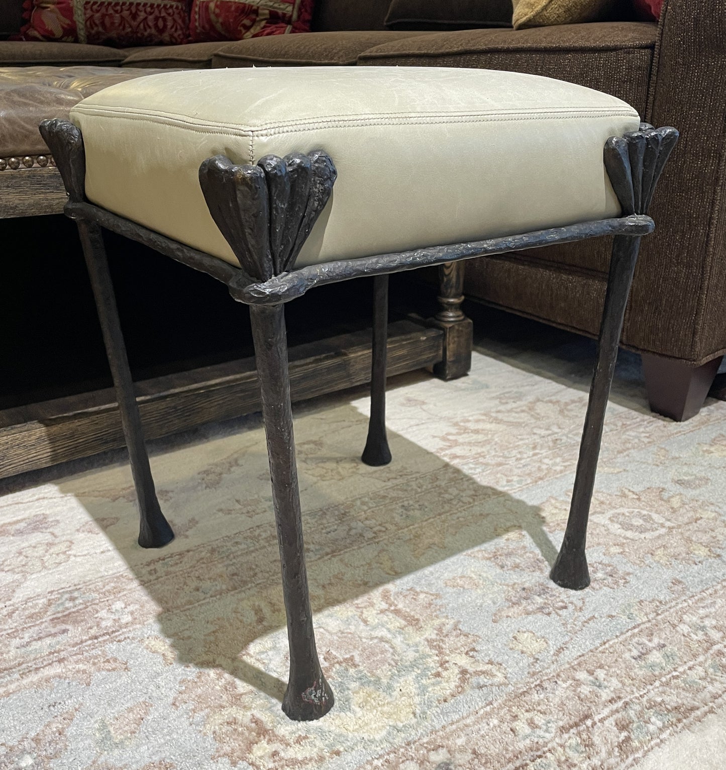 Philippe Anthonioz Bronze Ottoman, #88 Signed (0O4001)