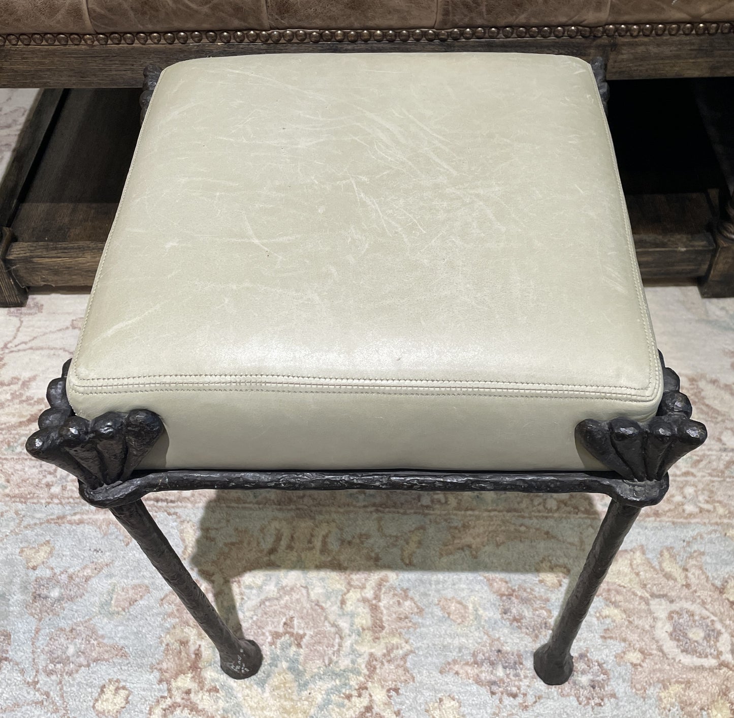 Philippe Anthonioz Bronze Ottoman, #88 Signed (0O4001)