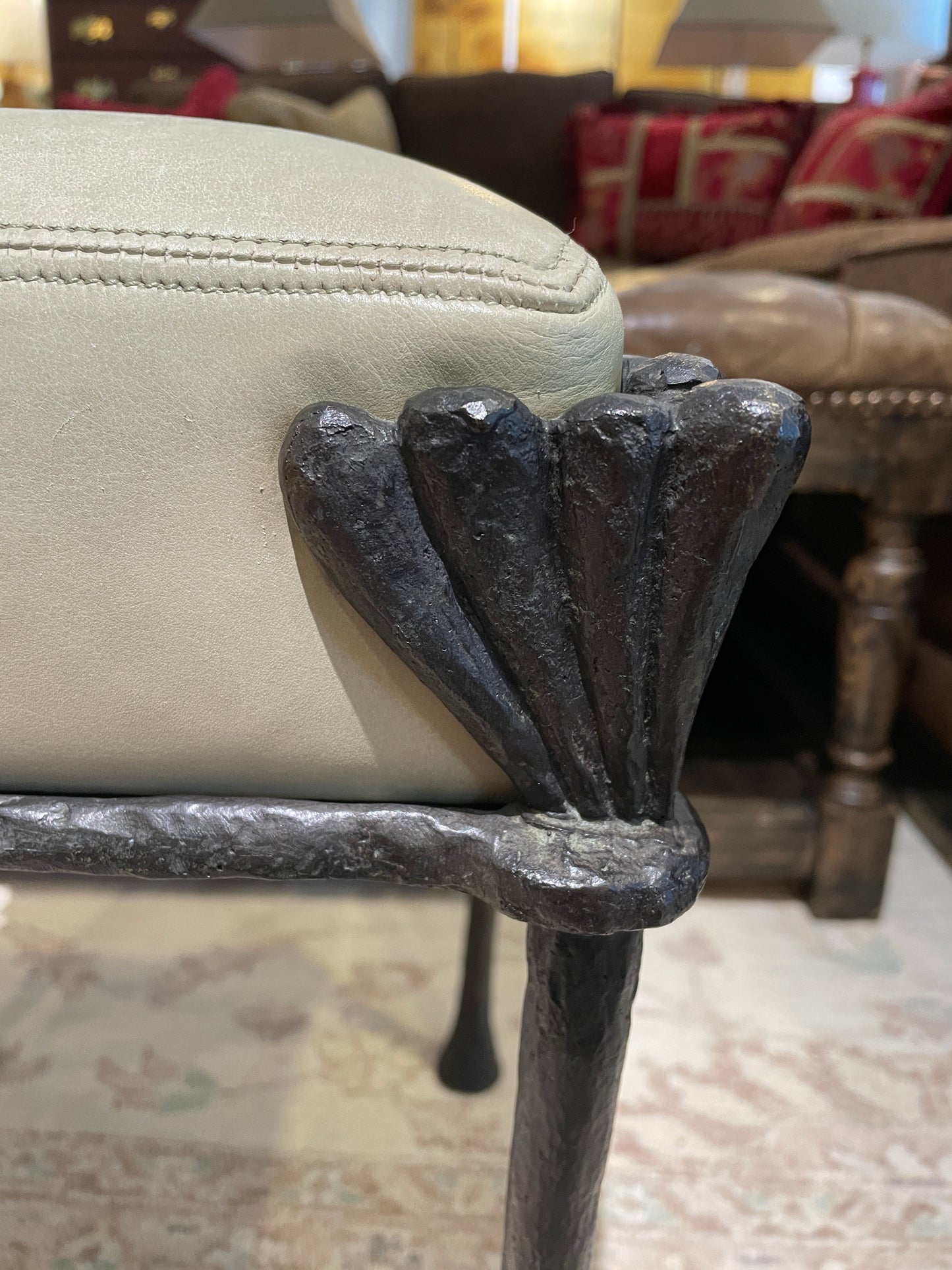 Philippe Anthonioz Bronze Ottoman, #88 Signed (0O4001)