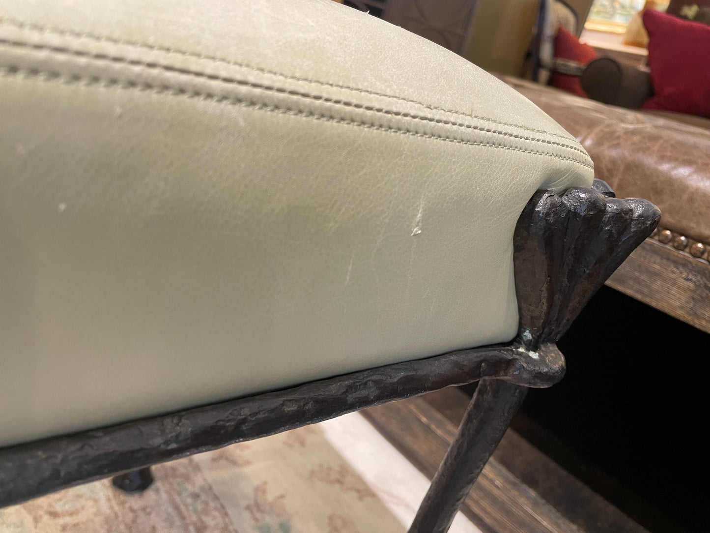 Philippe Anthonioz Bronze Ottoman, #88 Signed (0O4001)