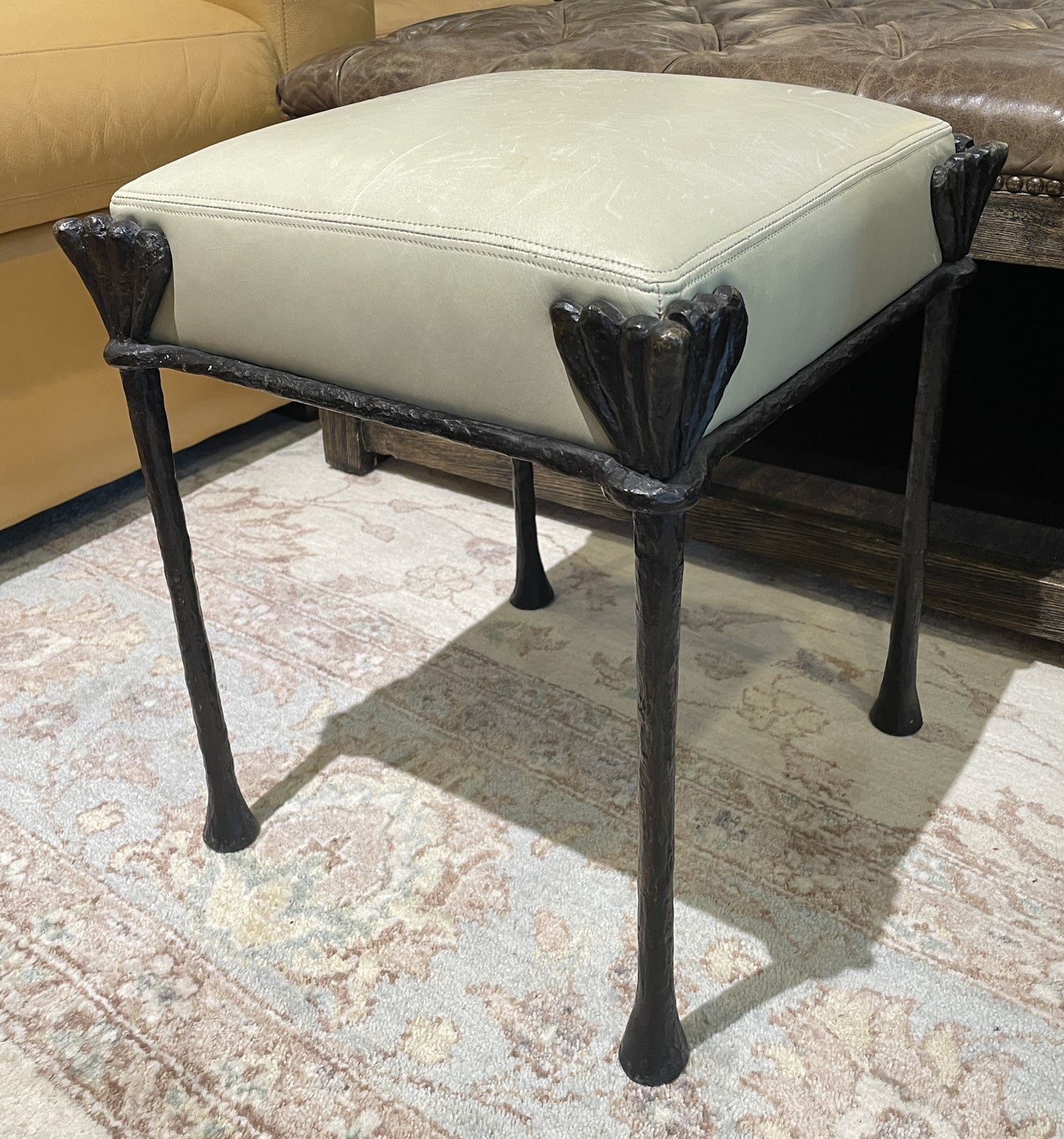 Philippe Anthonioz Bronze Ottoman, #91 Signed (0O4002)
