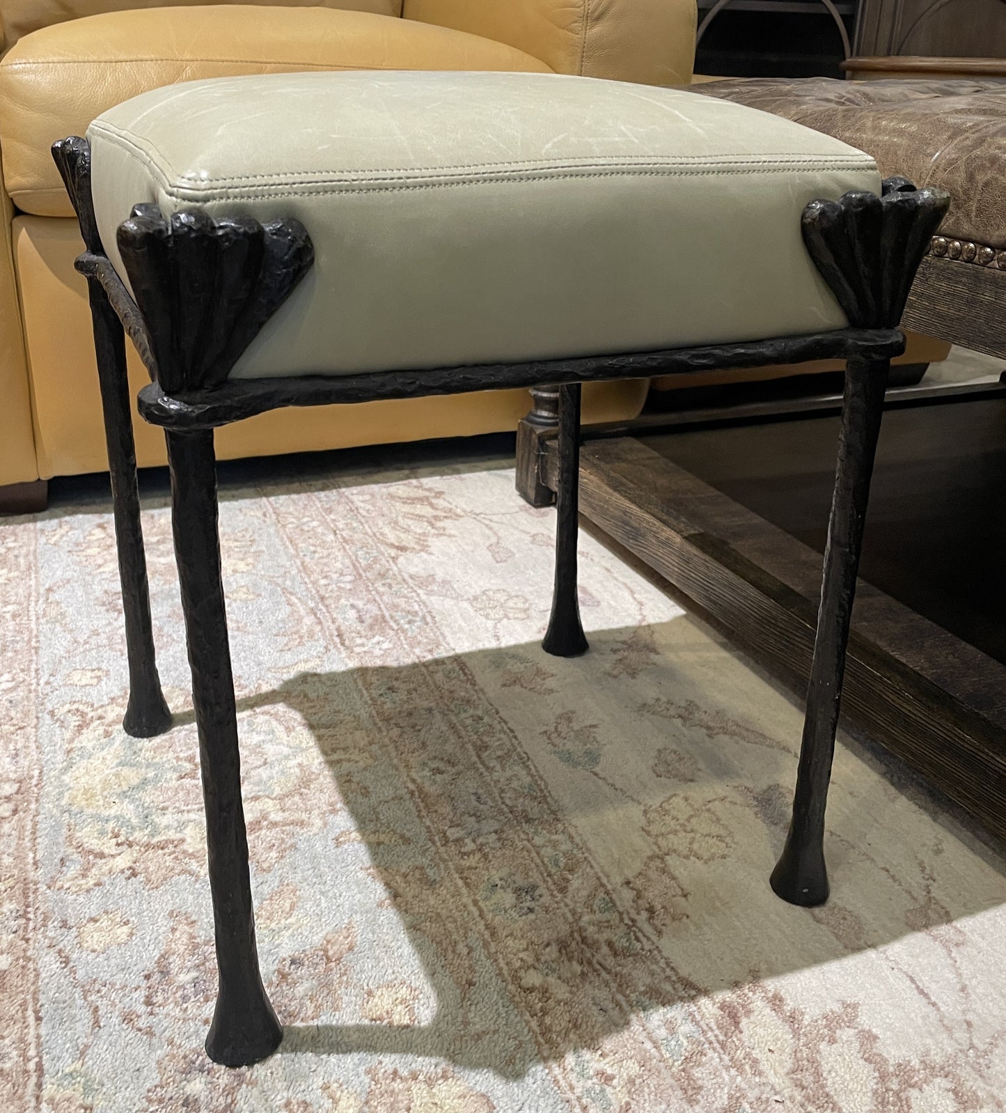 Philippe Anthonioz Bronze Ottoman, #91 Signed (0O4002)