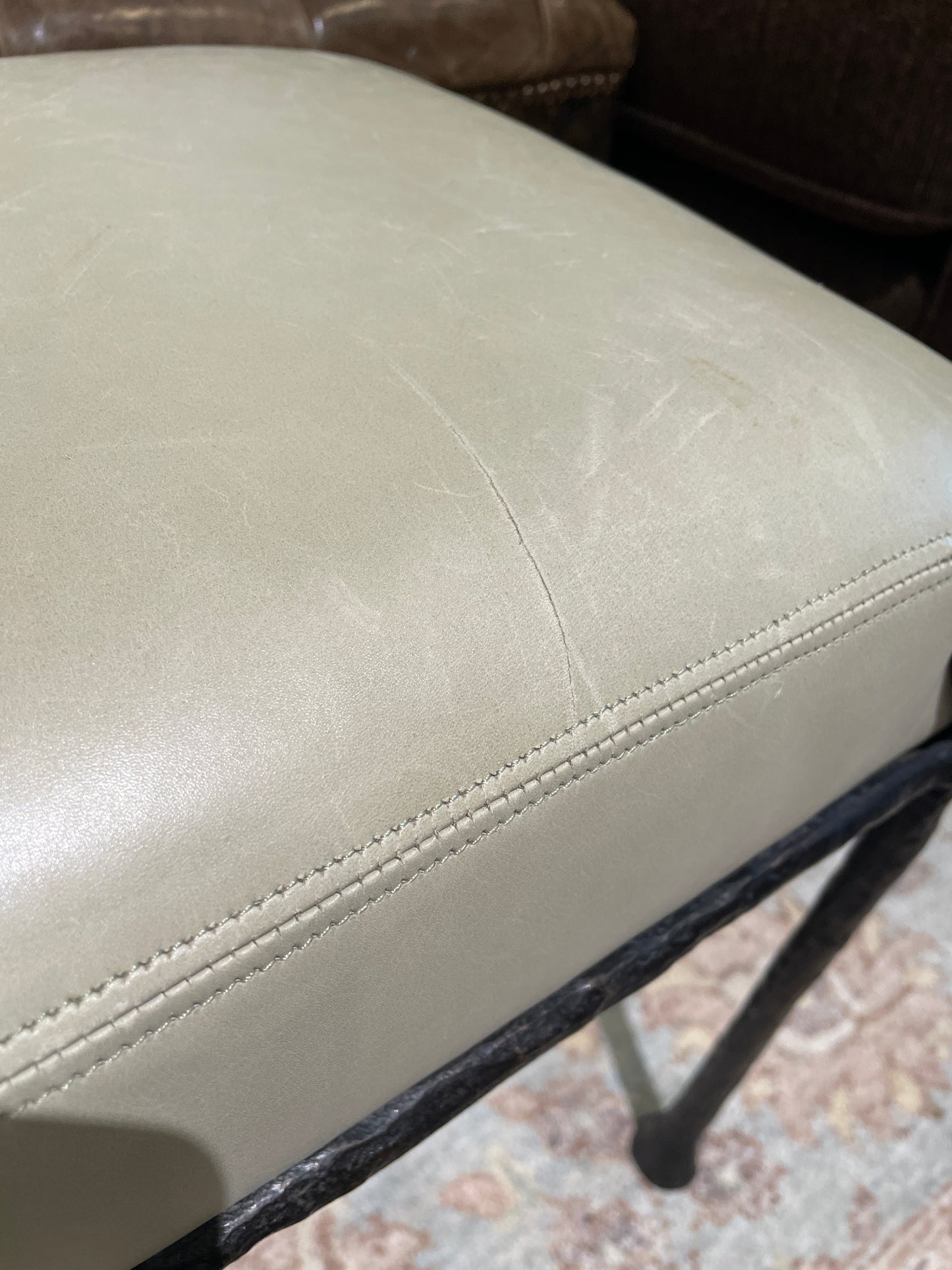 Philippe Anthonioz Bronze Ottoman, #91 Signed (0O4002)
