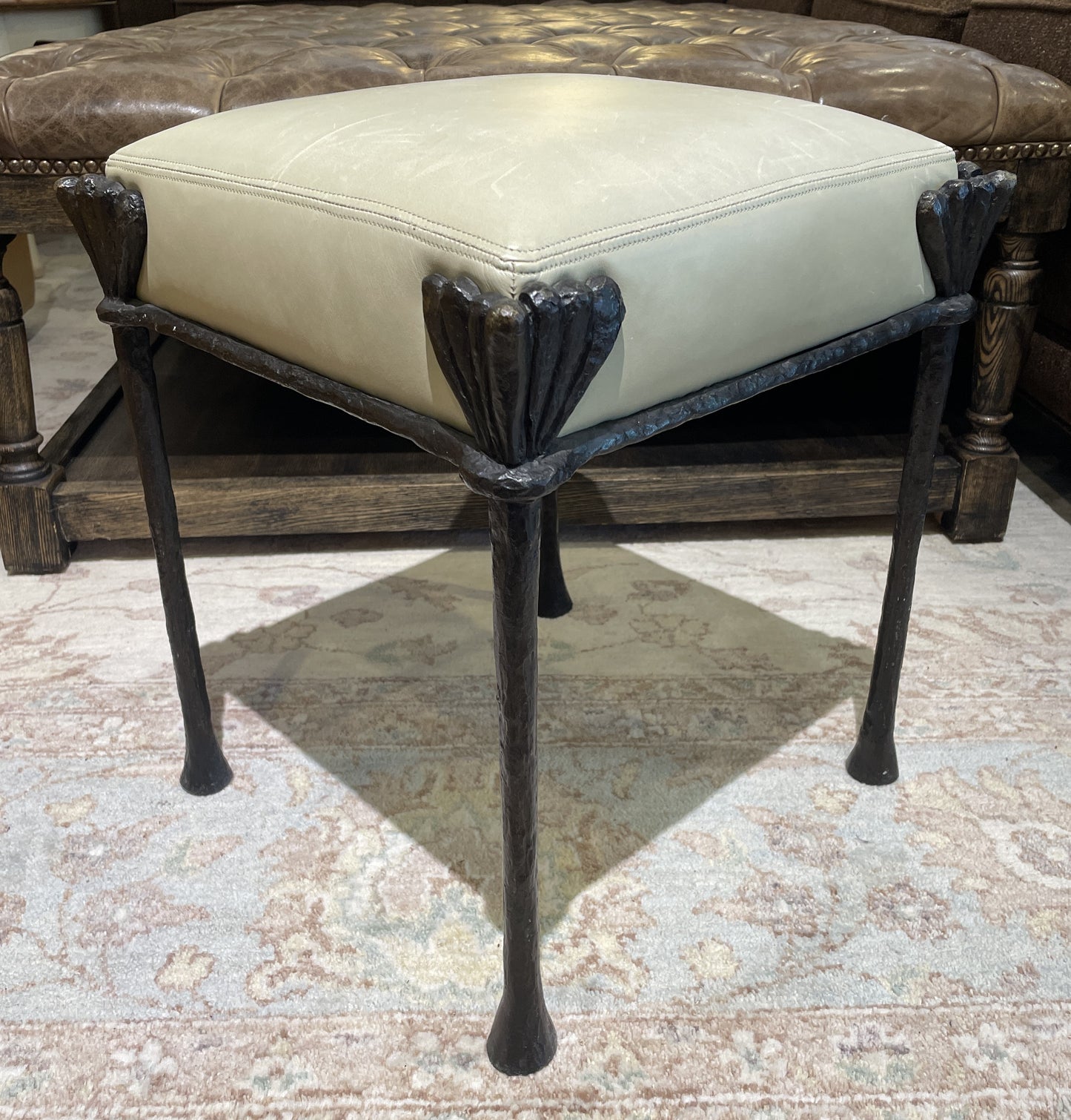 Philippe Anthonioz Bronze Ottoman, #91 Signed (0O4002)