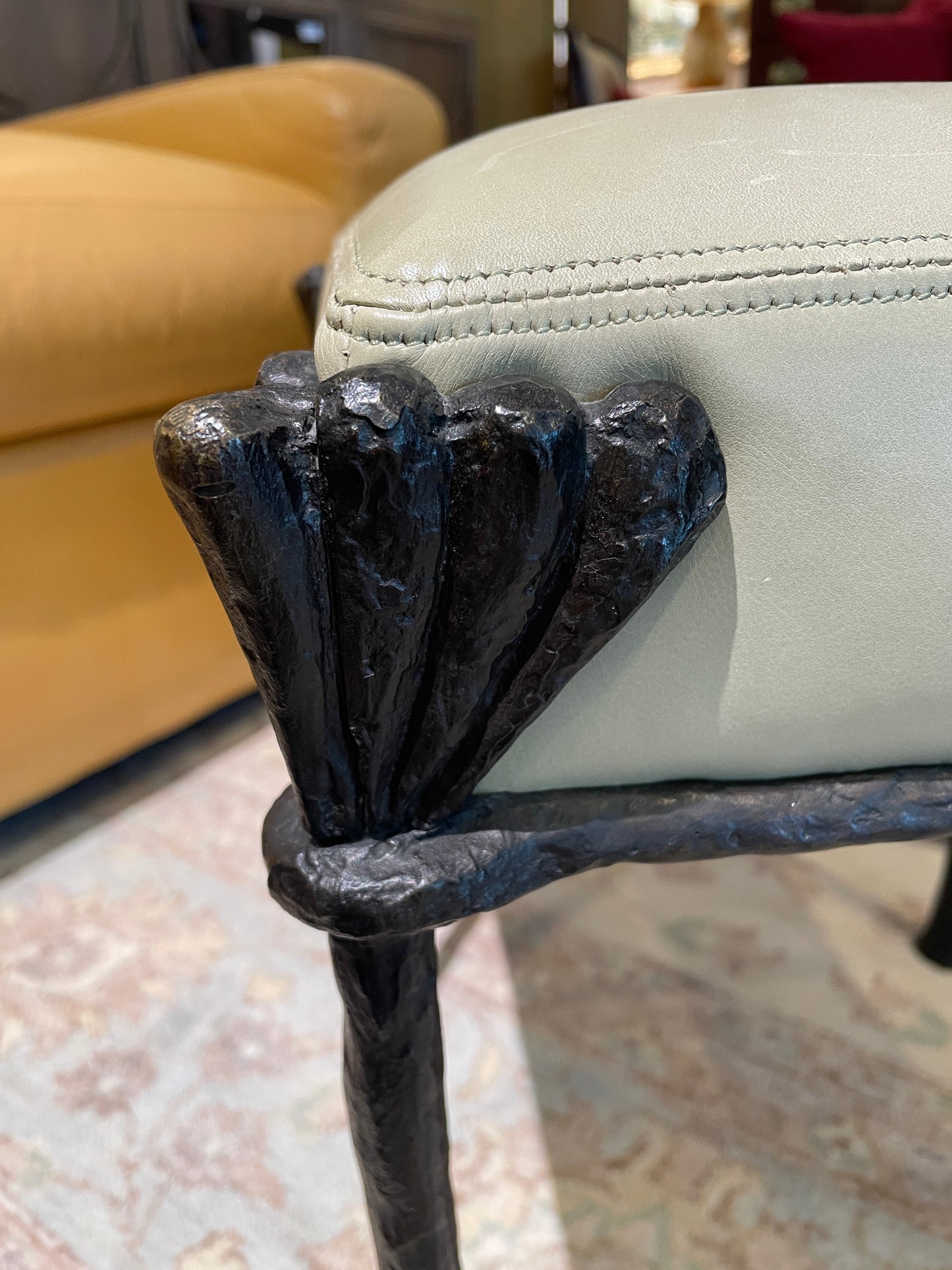 Philippe Anthonioz Bronze Ottoman, #91 Signed (0O4002)