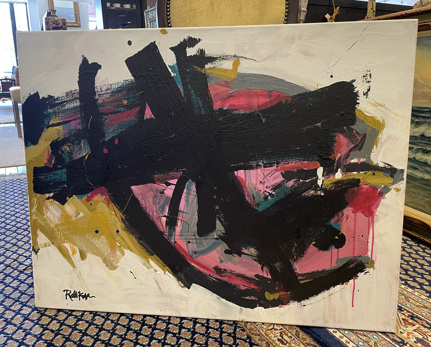 Robbie Kemper Abstract, Acrylic on Canvas (0GF00Z)