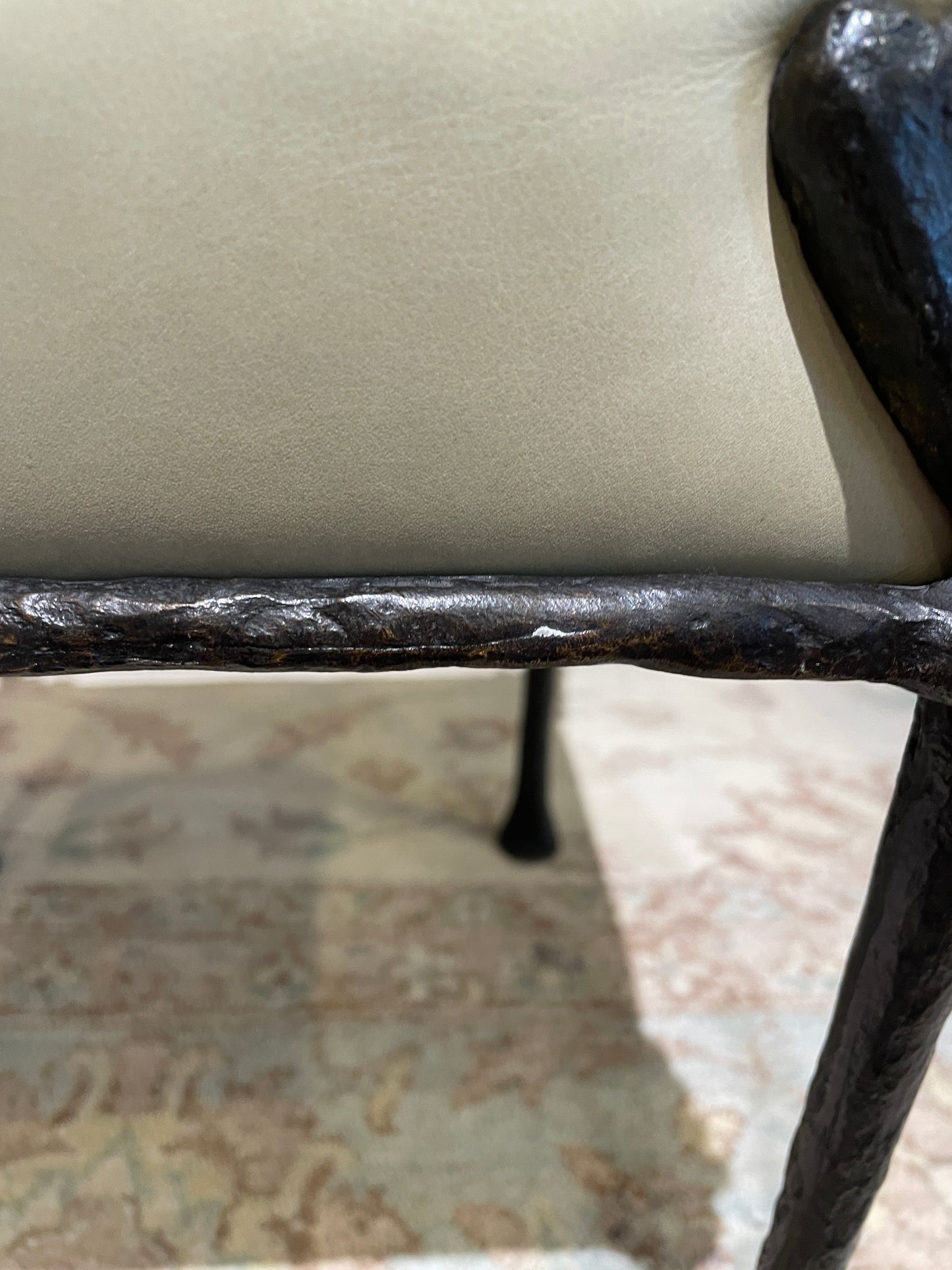 Philippe Anthonioz Bronze Ottoman, #91 Signed (0O4002)