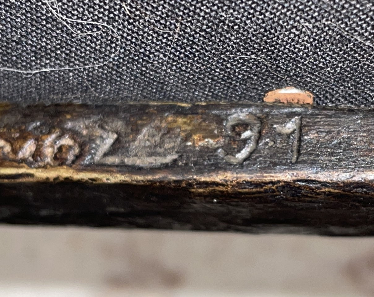 Philippe Anthonioz Bronze Ottoman, #91 Signed (0O4002)
