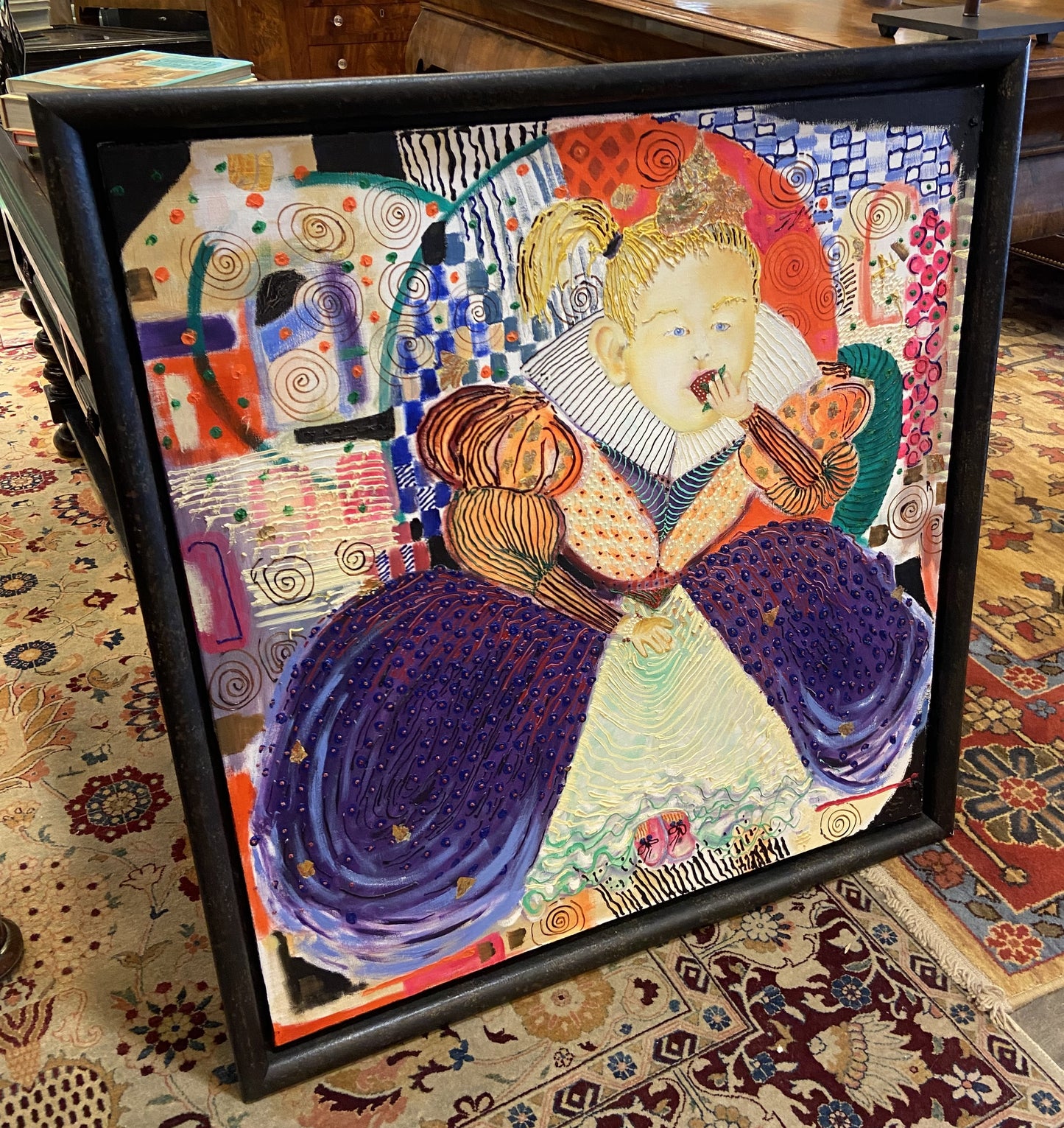 Sheri Lee Butler "The Strawberry Princess" Oil on Canvas Painting (14F2NJ)