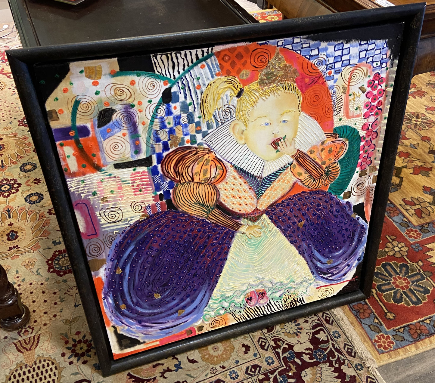 Sheri Lee Butler "The Strawberry Princess" Oil on Canvas Painting (14F2NJ)