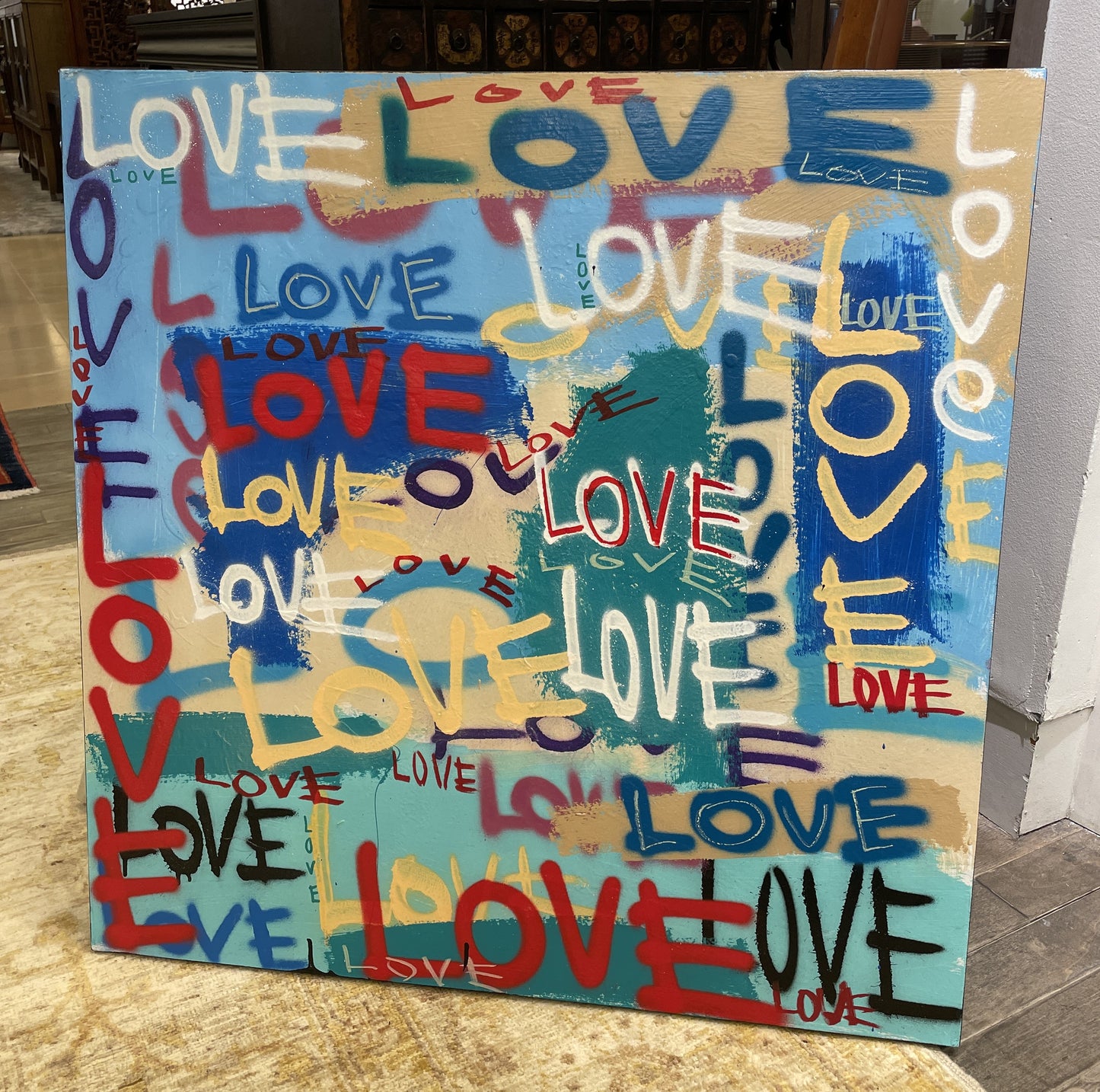 RC Raynor LOVE Acrylic on Canvas, 2019 (0GT001)