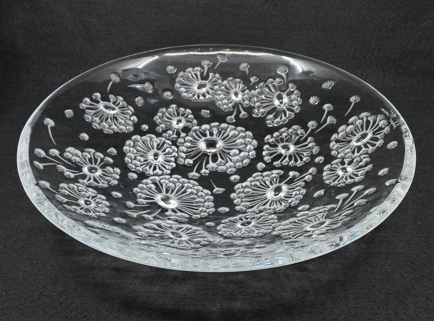 Lalique Bucolique Dandelion Bowl, 13.5", with box (03300A)