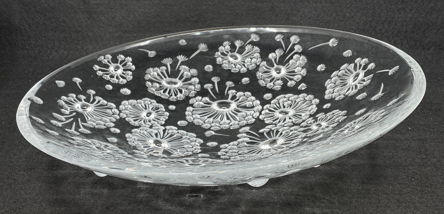 Lalique Bucolique Dandelion Bowl, 13.5", with box (03300A)